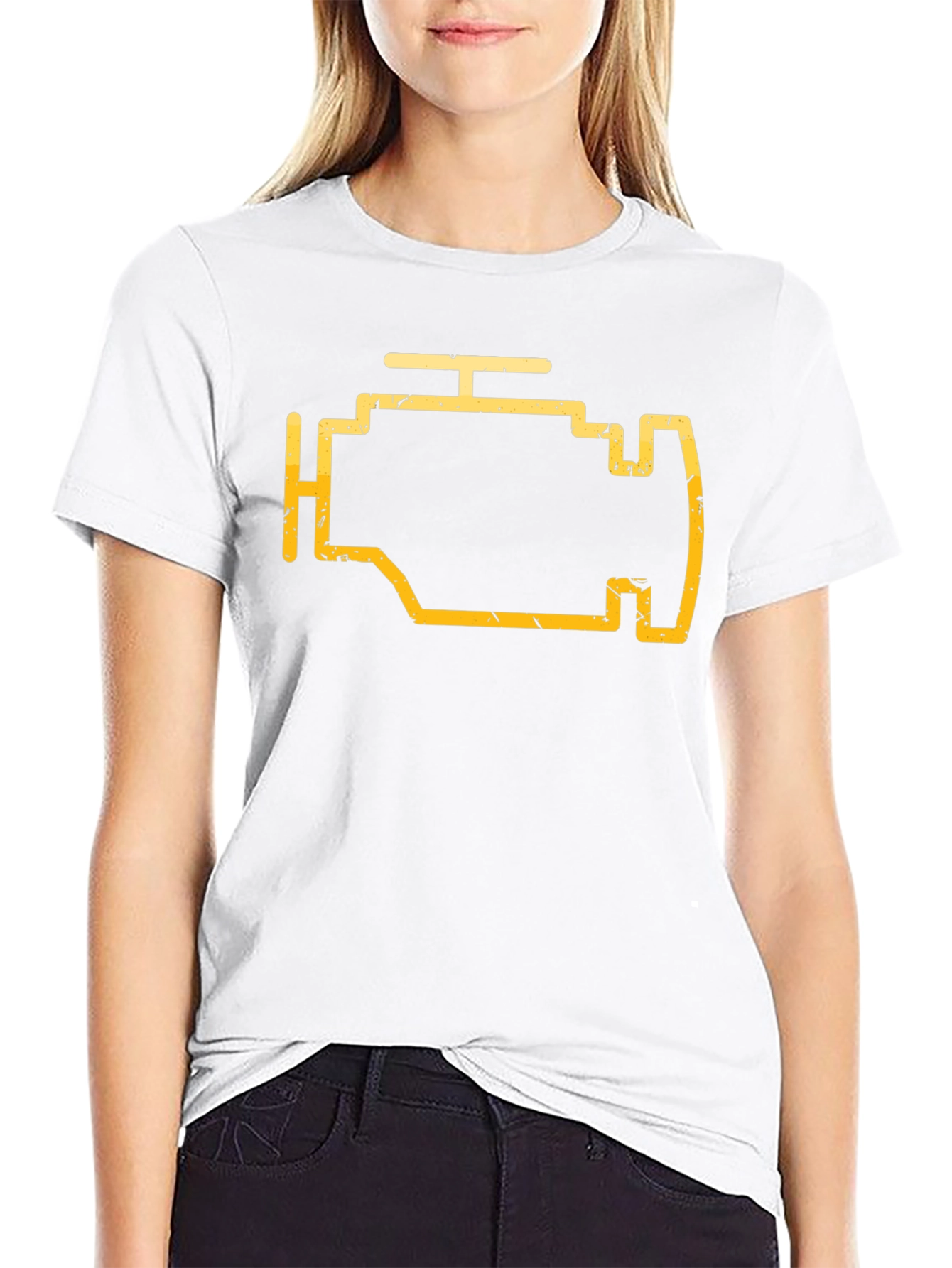 Check Engine Light Graphic Tee - Mechanic Shirt