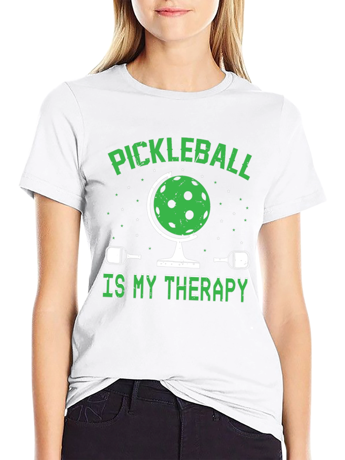 Pickleball Therapy Graphic T-Shirt