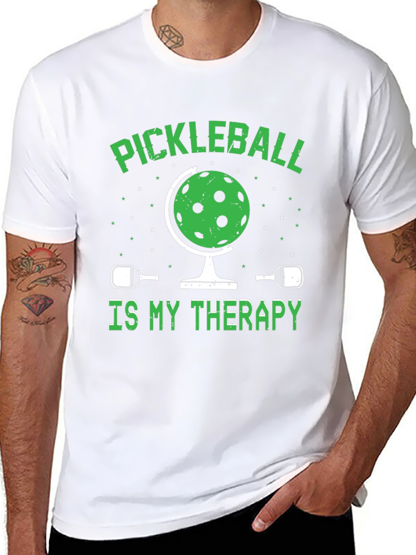 Pickleball Therapy Graphic T-Shirt