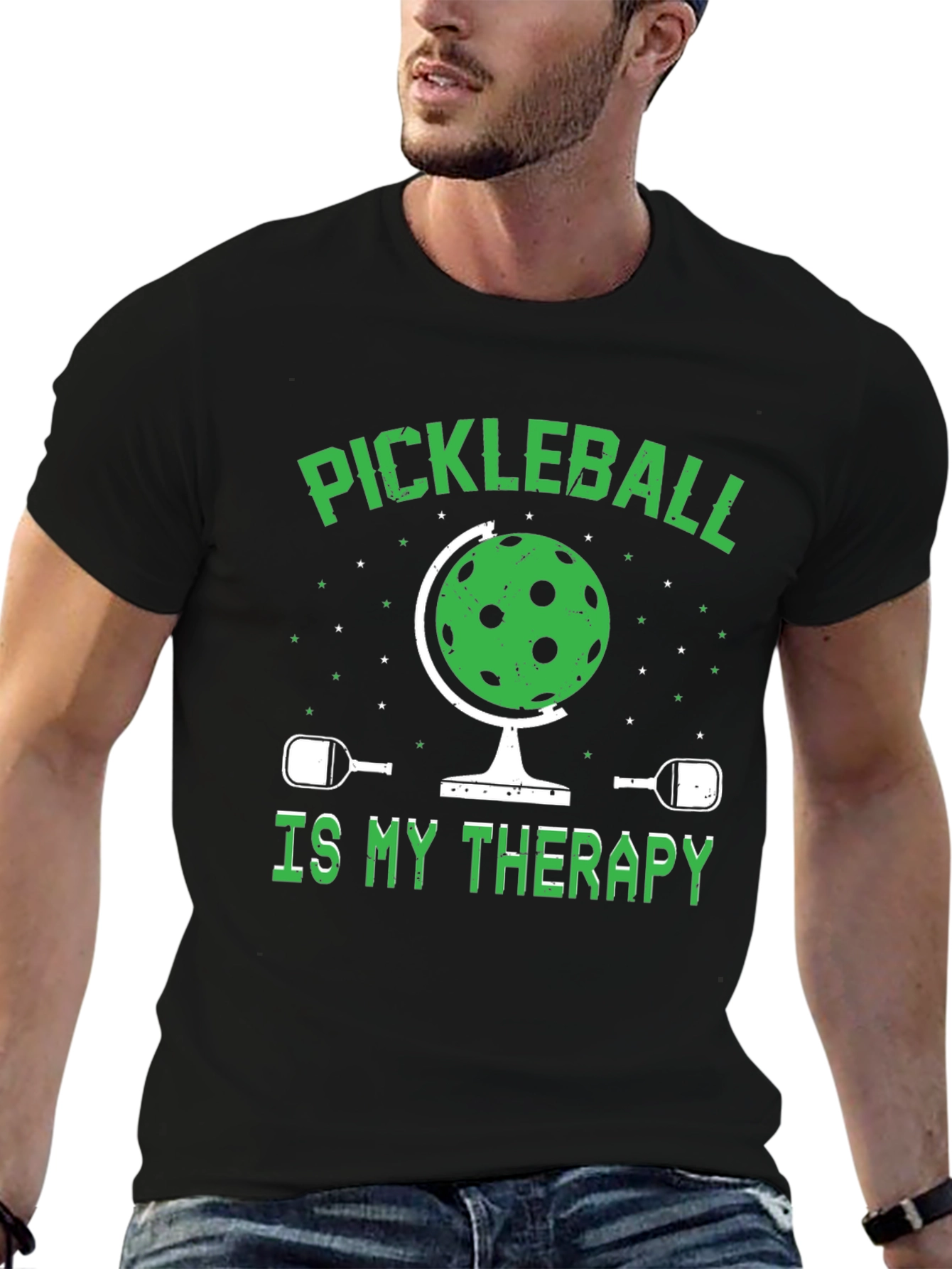 Pickleball Therapy Graphic T-Shirt