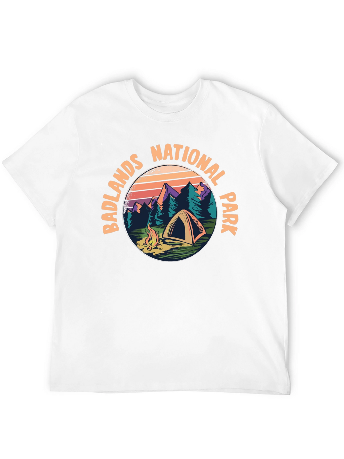 Badlands National Park Camping Graphic Tee