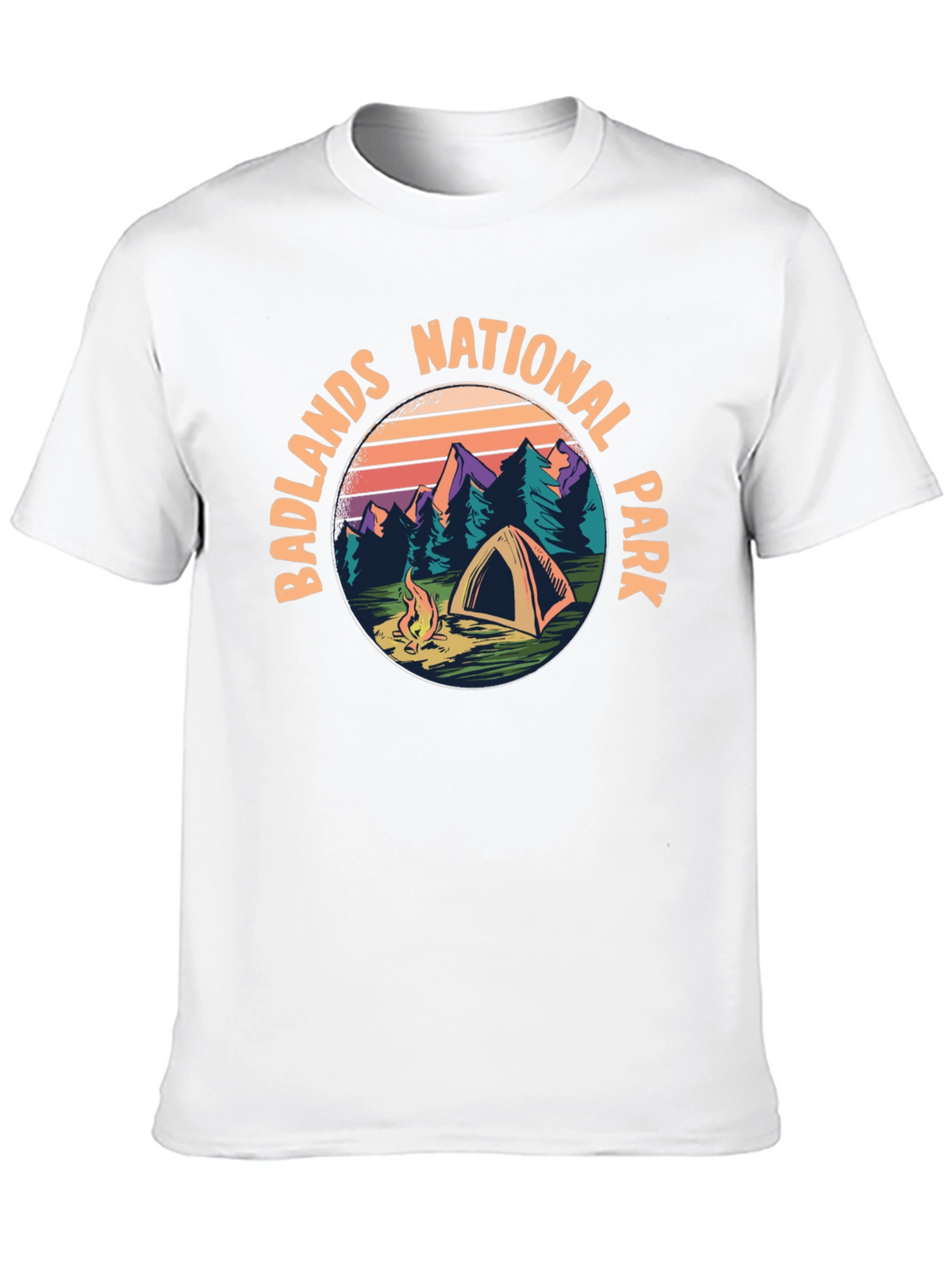 Badlands National Park Camping Graphic Tee