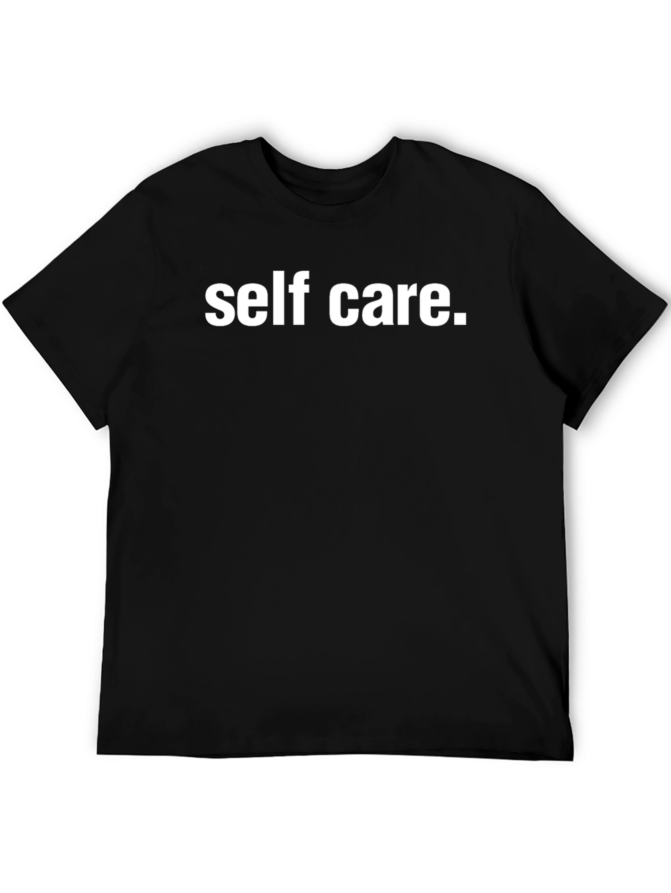 Self Care Statement Tee - Black Comfort