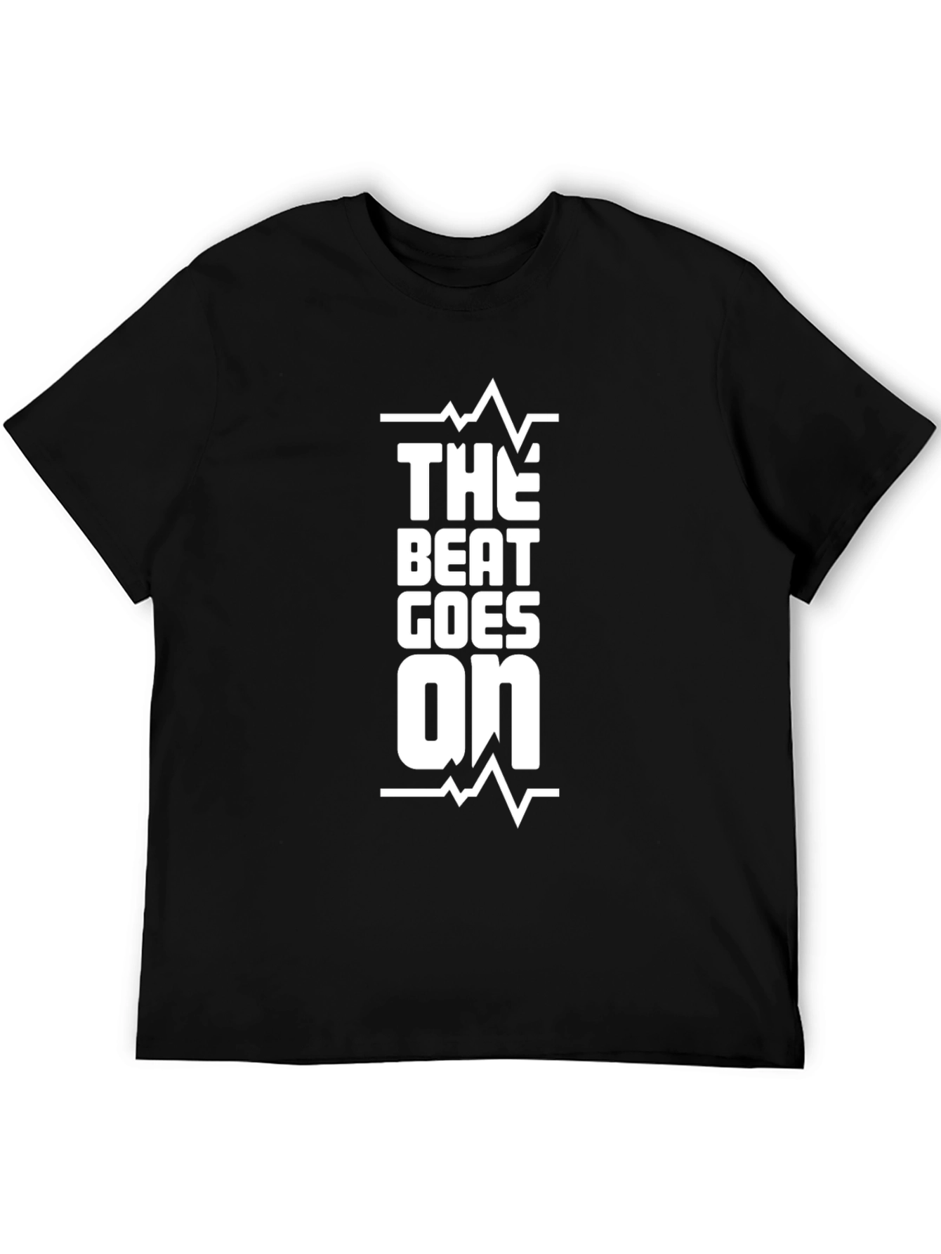 The Beat Goes On Black Graphic Tee