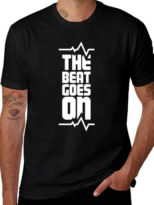The Beat Goes On Black Graphic Tee