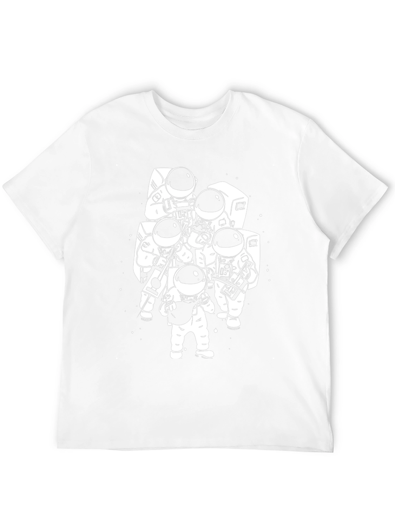 Astronaut Band Graphic T-Shirt - Black Cotton Tee