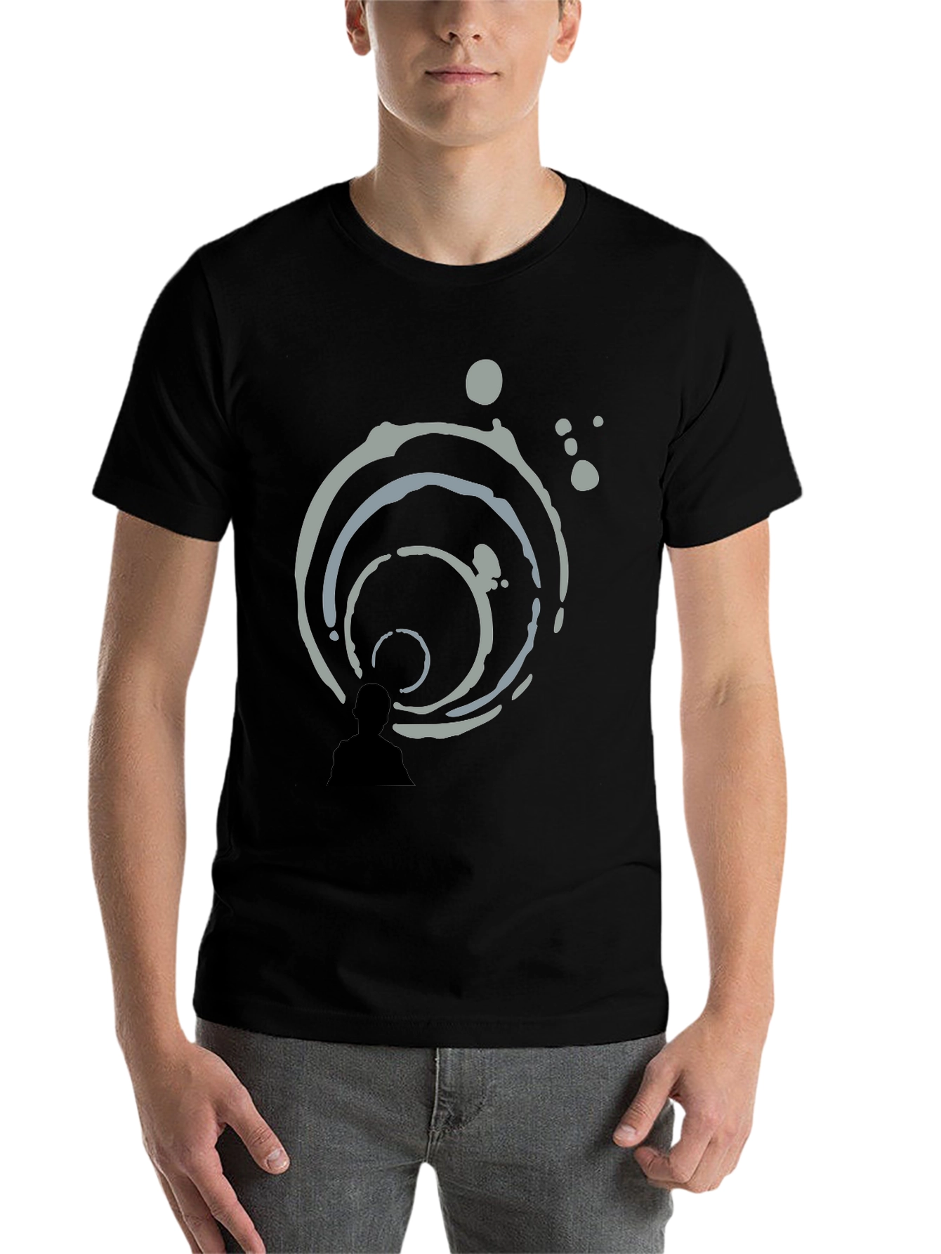 Abstract Art Black T-Shirt