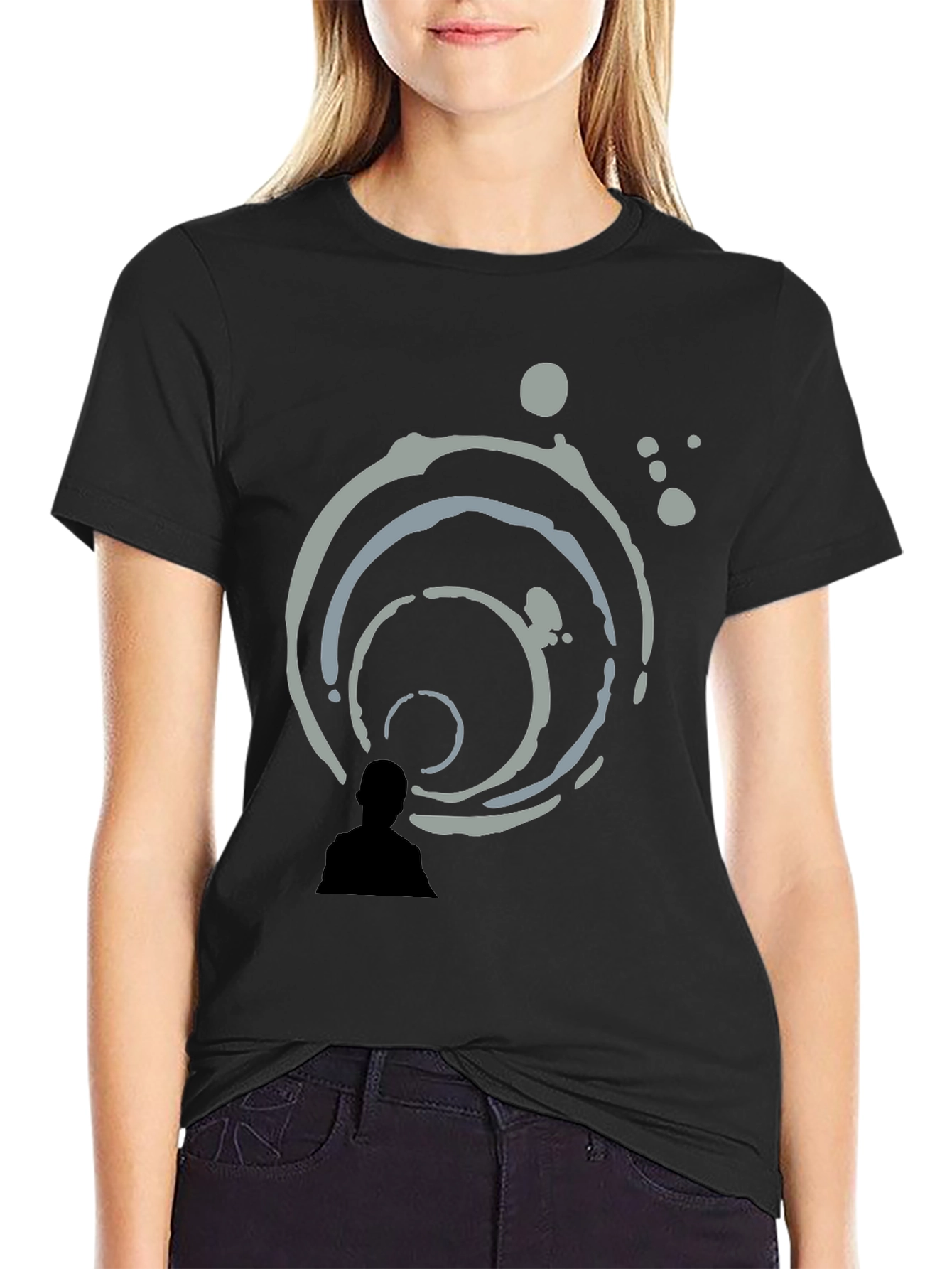 Abstract Art Black T-Shirt