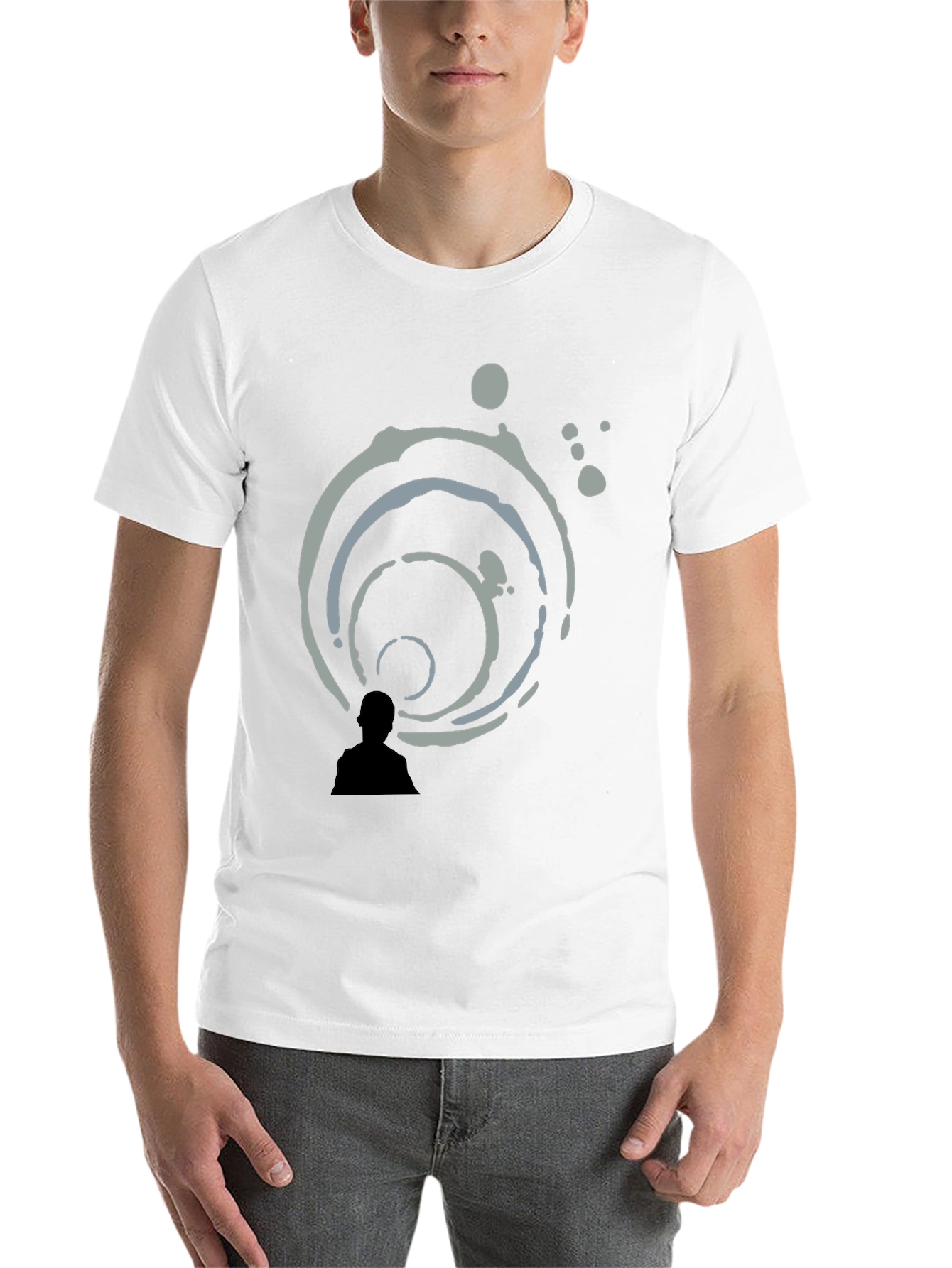 Abstract Art Black T-Shirt