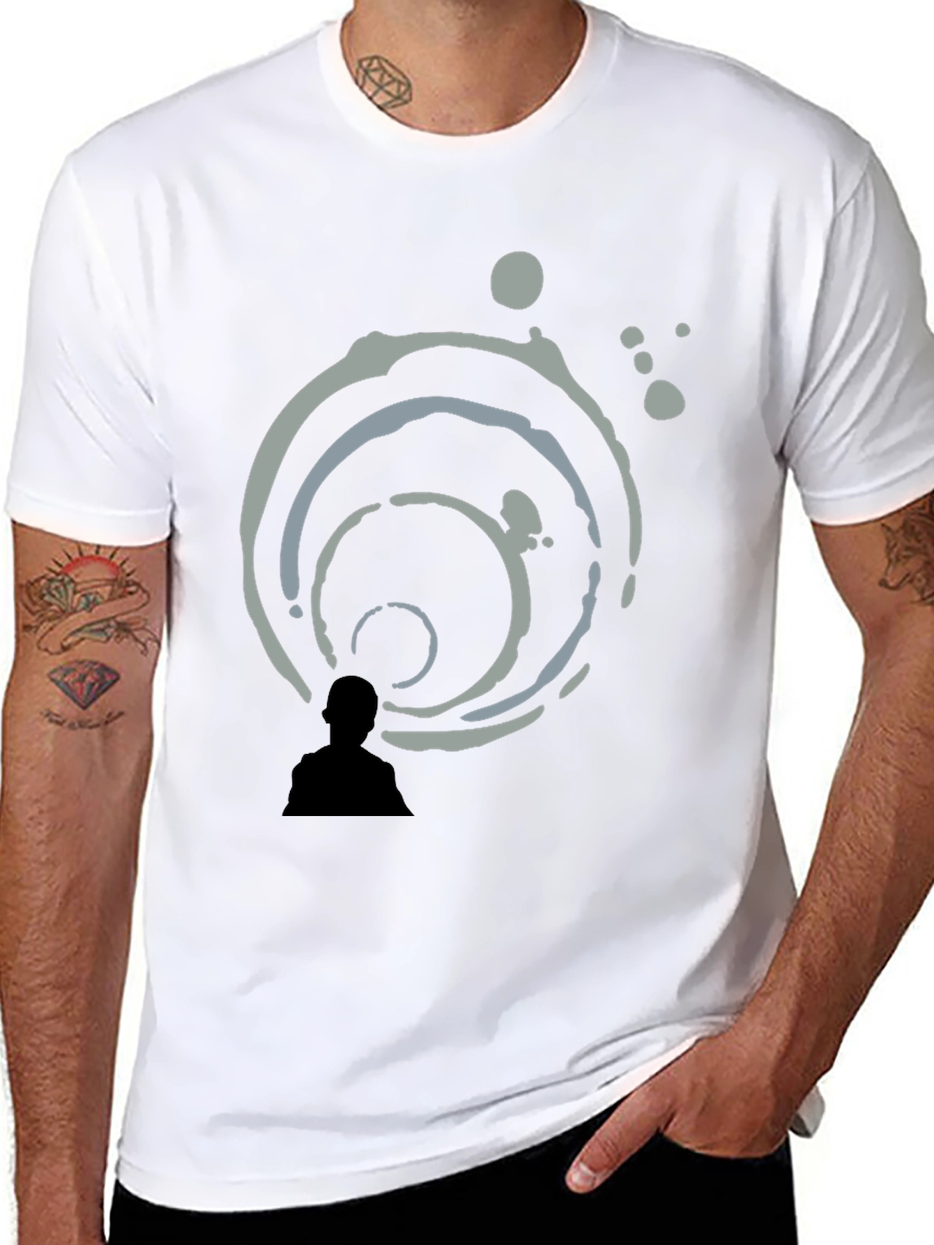 Abstract Art Black T-Shirt