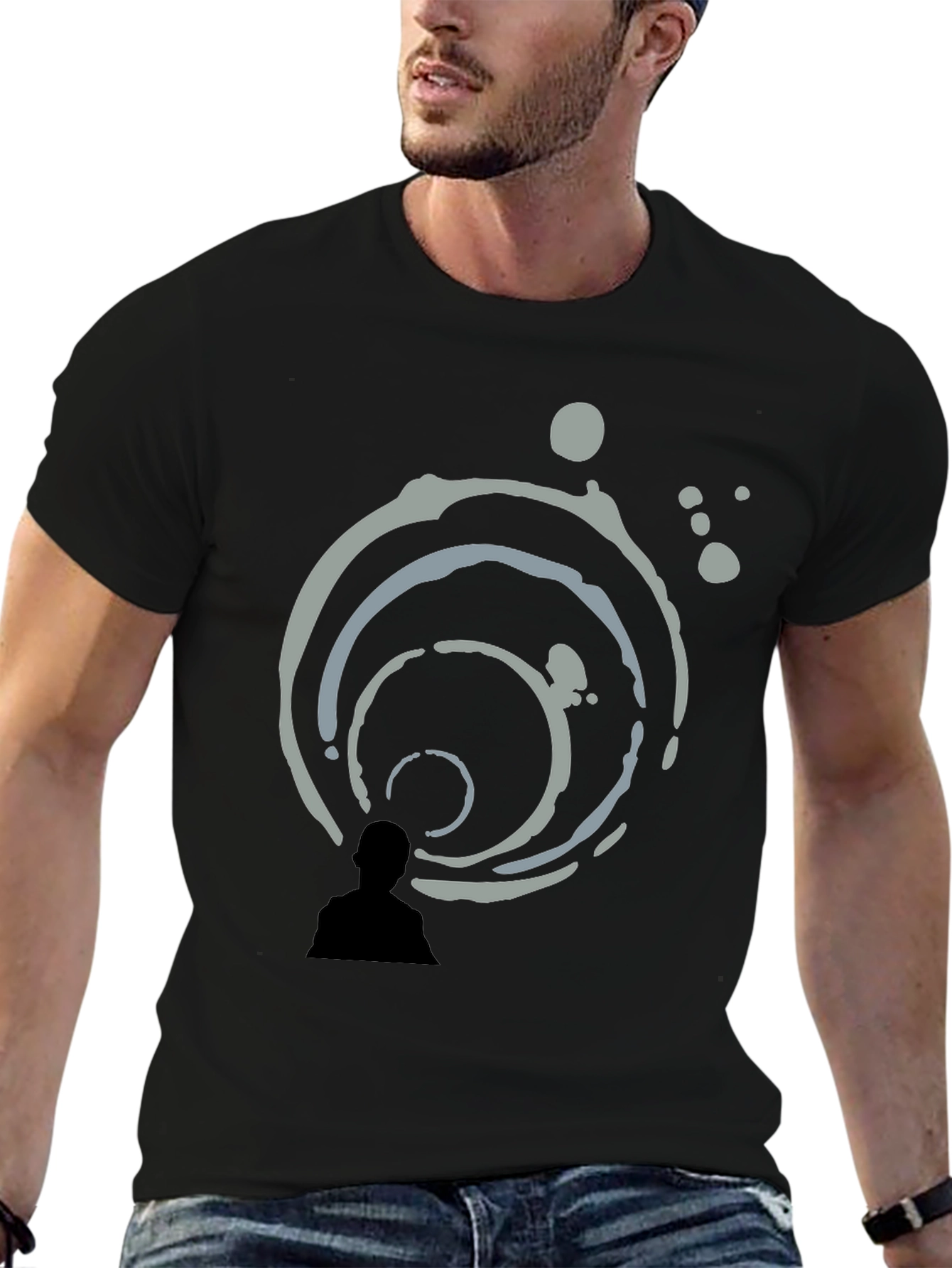 Abstract Art Black T-Shirt