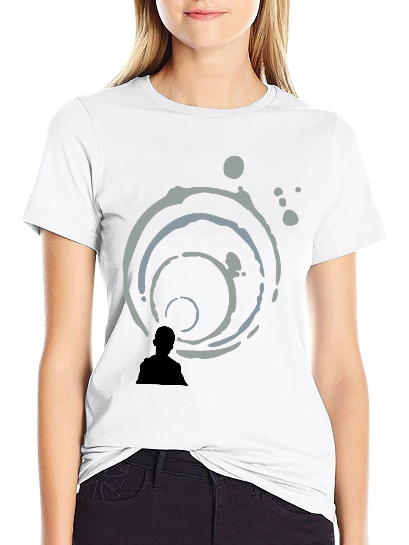 Abstract Art Black T-Shirt