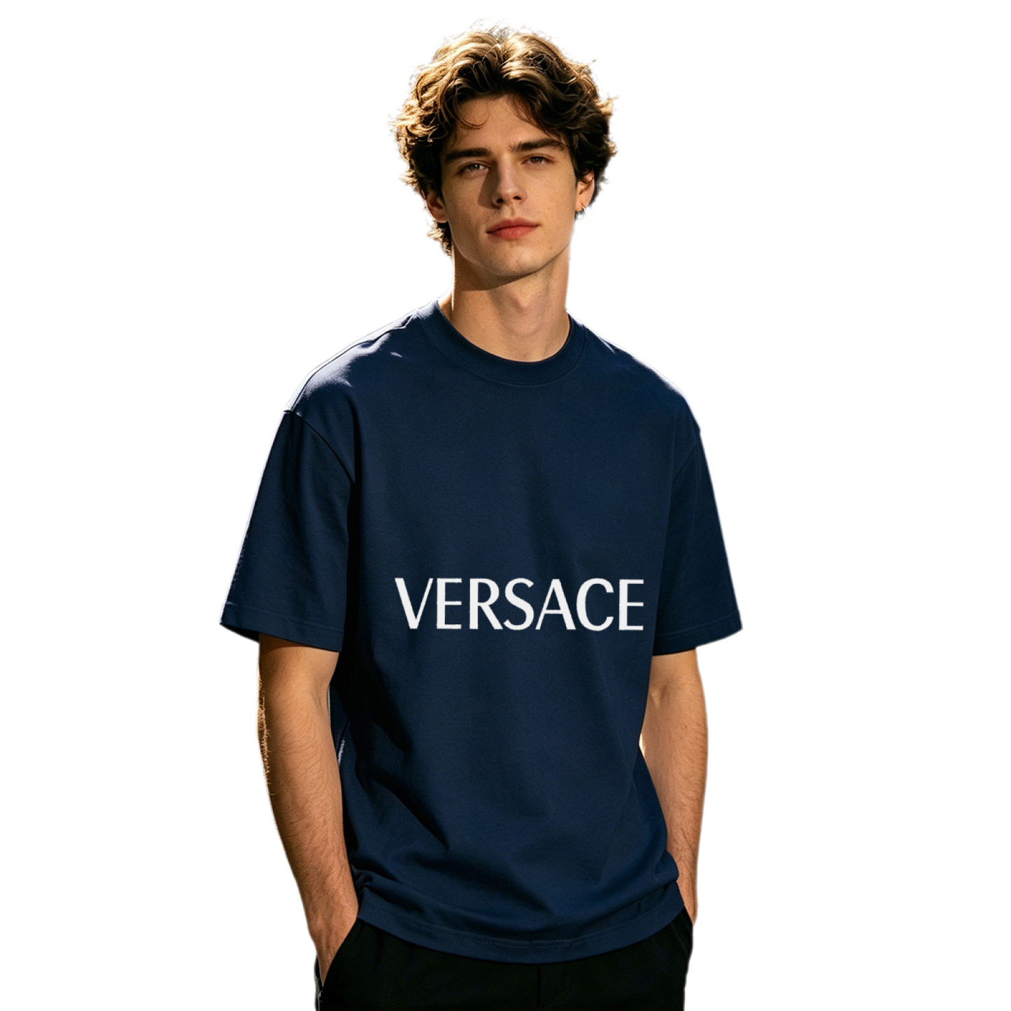 Men's Vintage Retro Line Art Graphic Casual Crew Neck T-Shirt