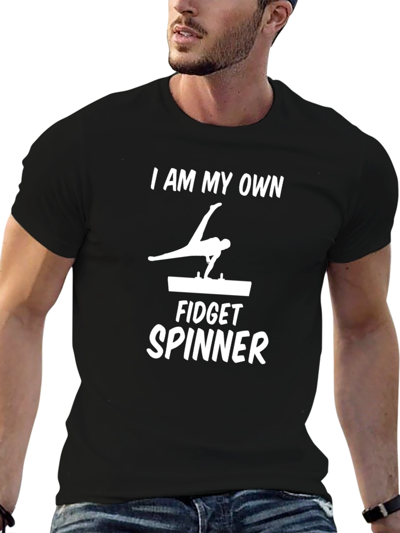 I Am My Own Fidget Spinner Black T-Shirt