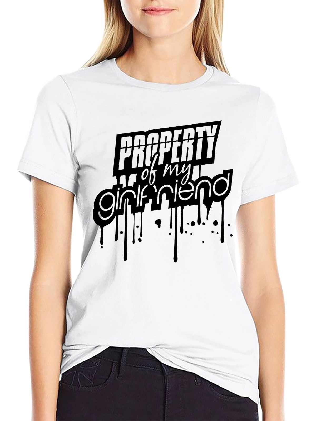 Property of My Girlfriend - Mens Black Graphic Tee