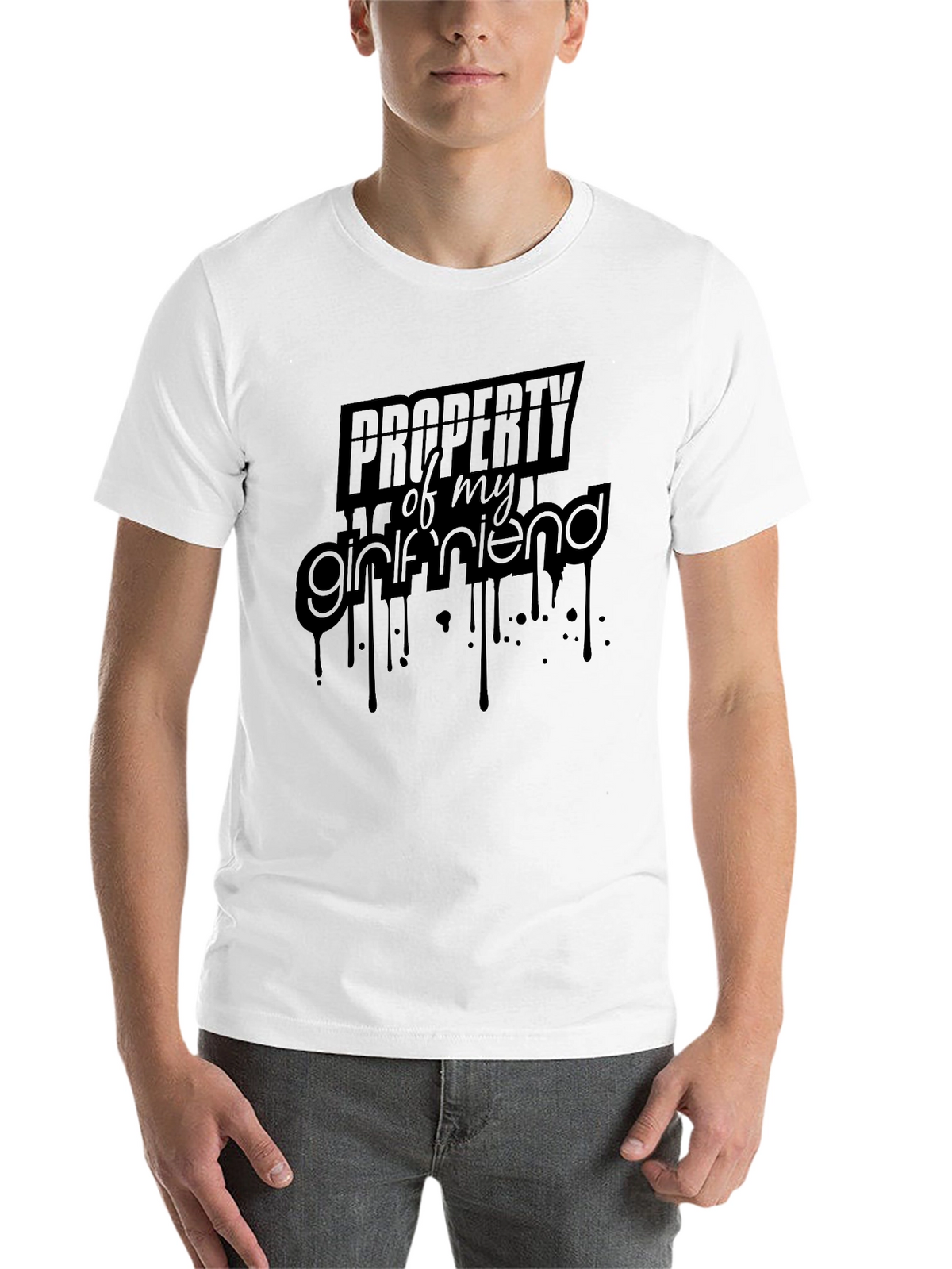Property of My Girlfriend - Mens Black Graphic Tee