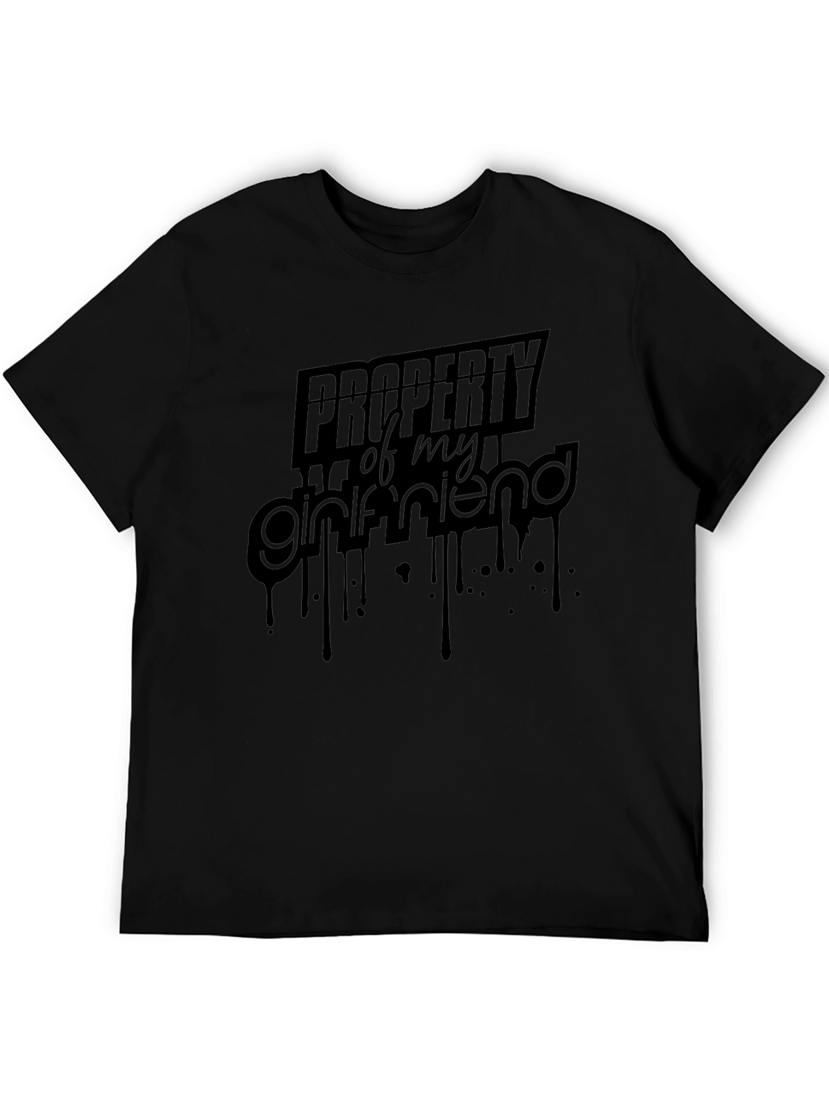Property of My Girlfriend - Mens Black Graphic Tee