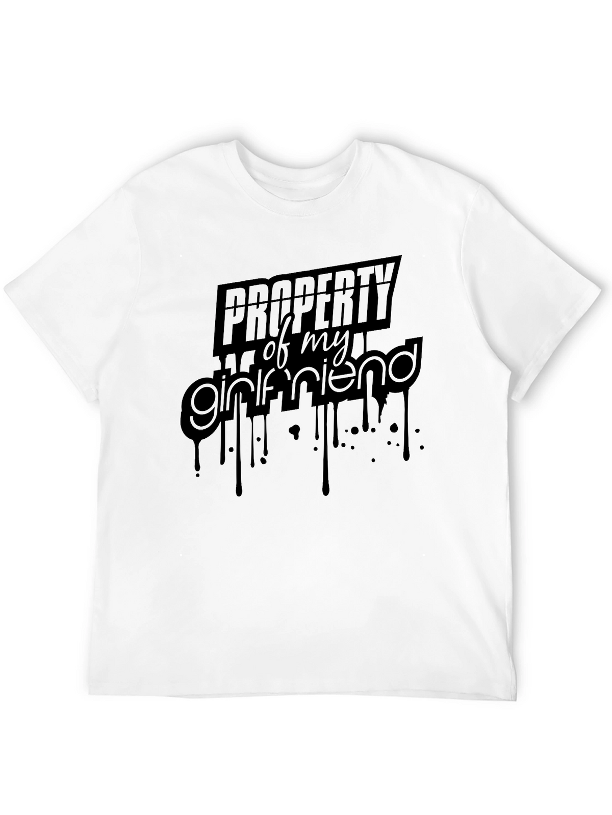 Property of My Girlfriend - Mens Black Graphic Tee