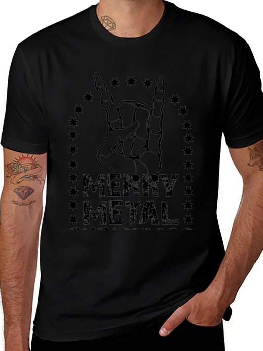Merry Metal Graphic T-Shirt - Rock On!