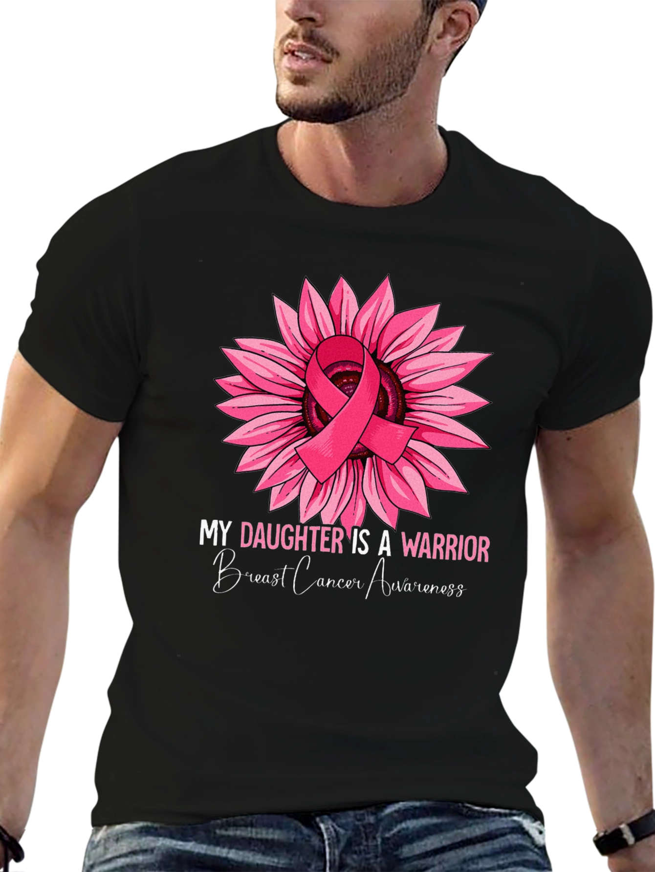 Breast Cancer Awareness Sunflower Warrior T-Shirt