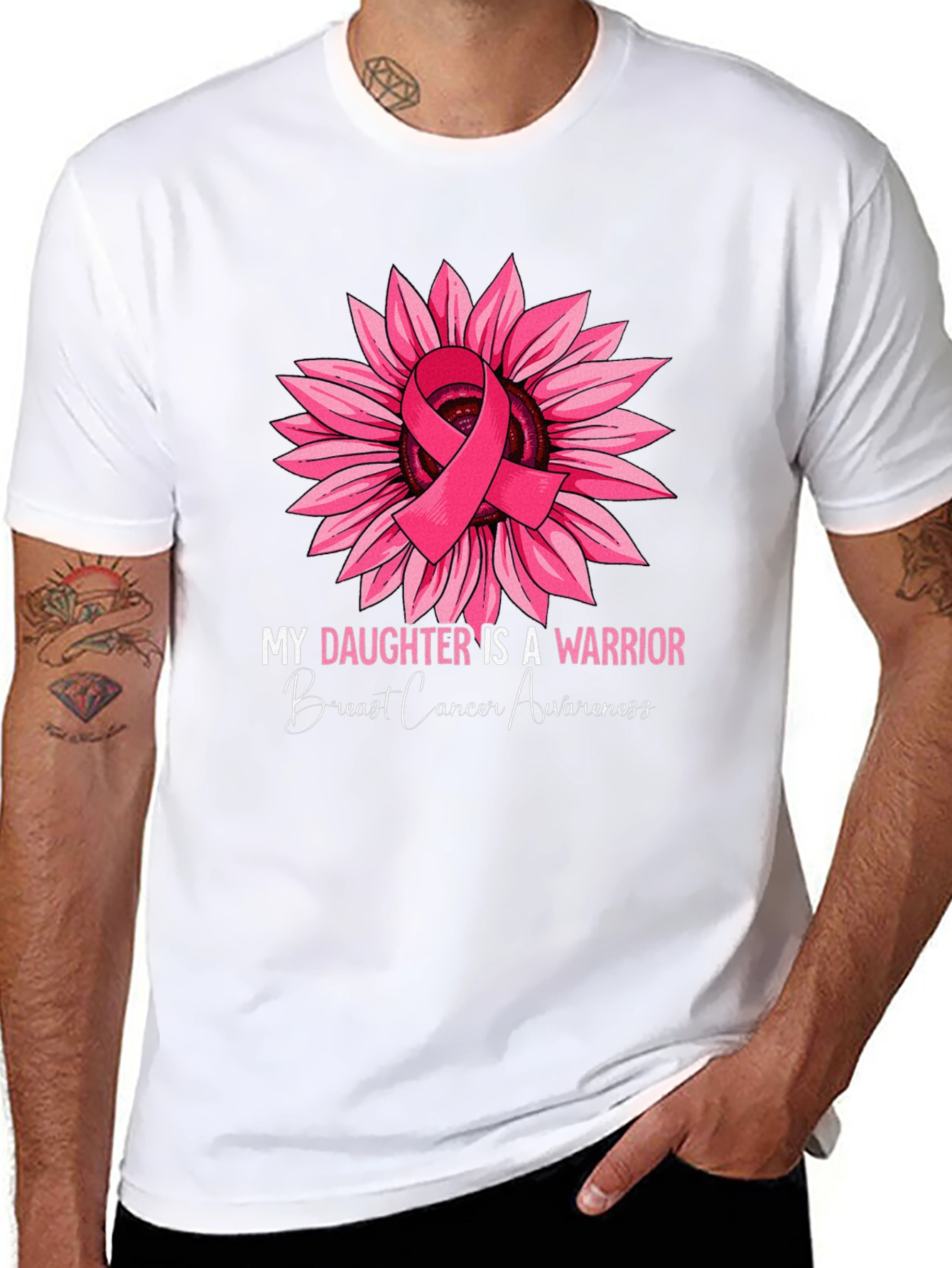 Breast Cancer Awareness Sunflower Warrior T-Shirt