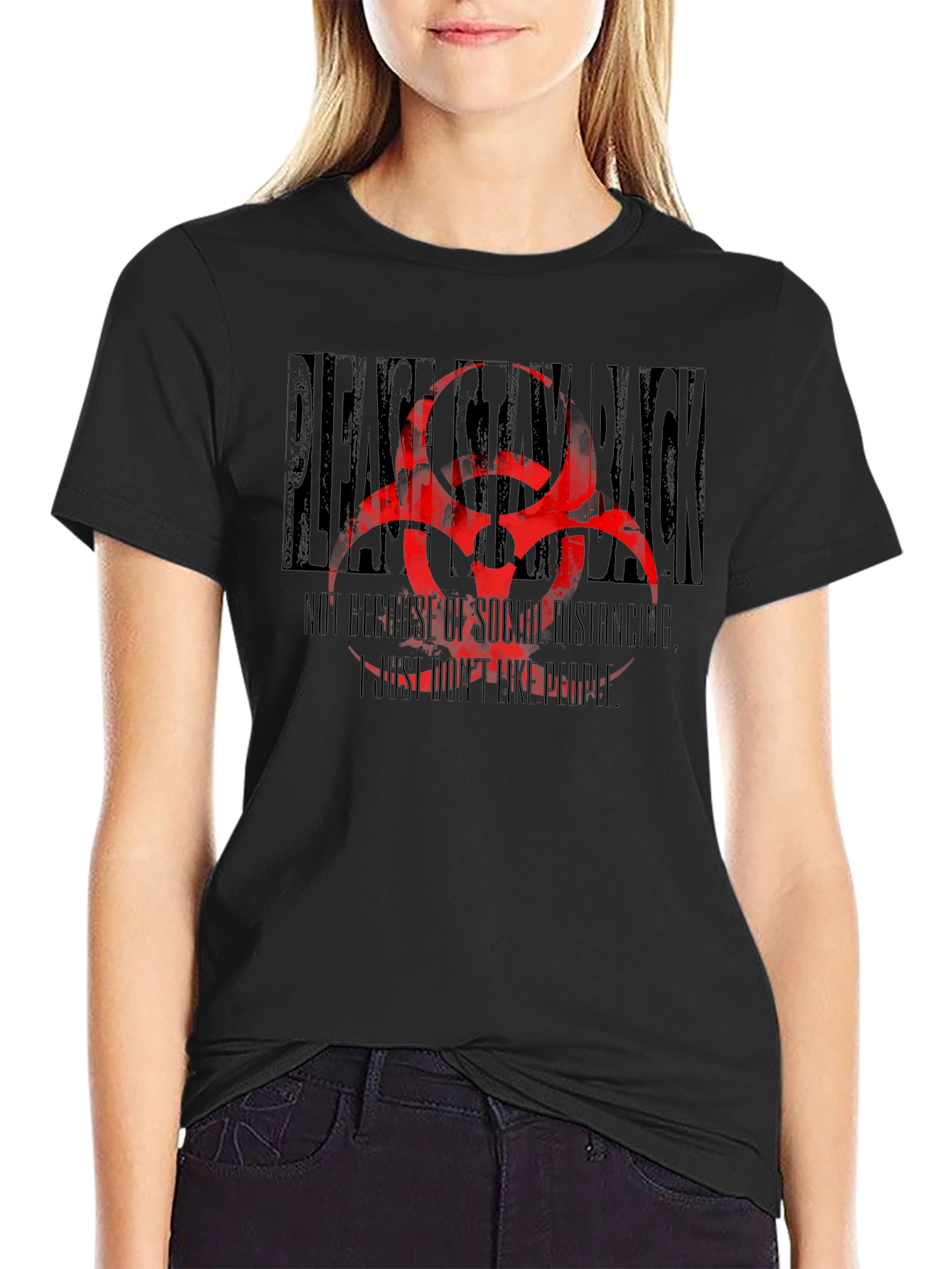 Stay Back T-Shirt - Social Distancing Humor Tee