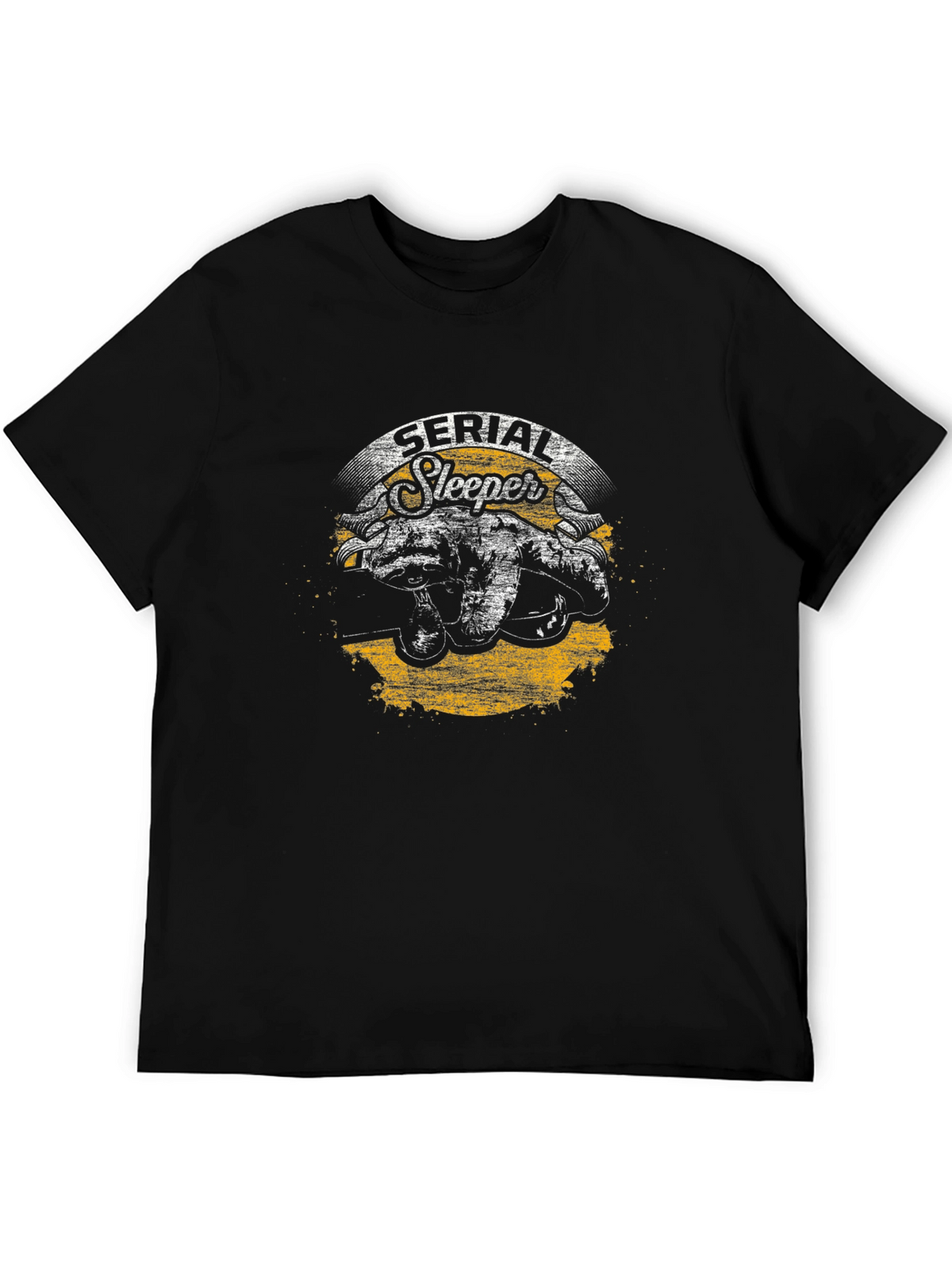 Serial Sleeper Graphic T-Shirt - Black Cotton Tee