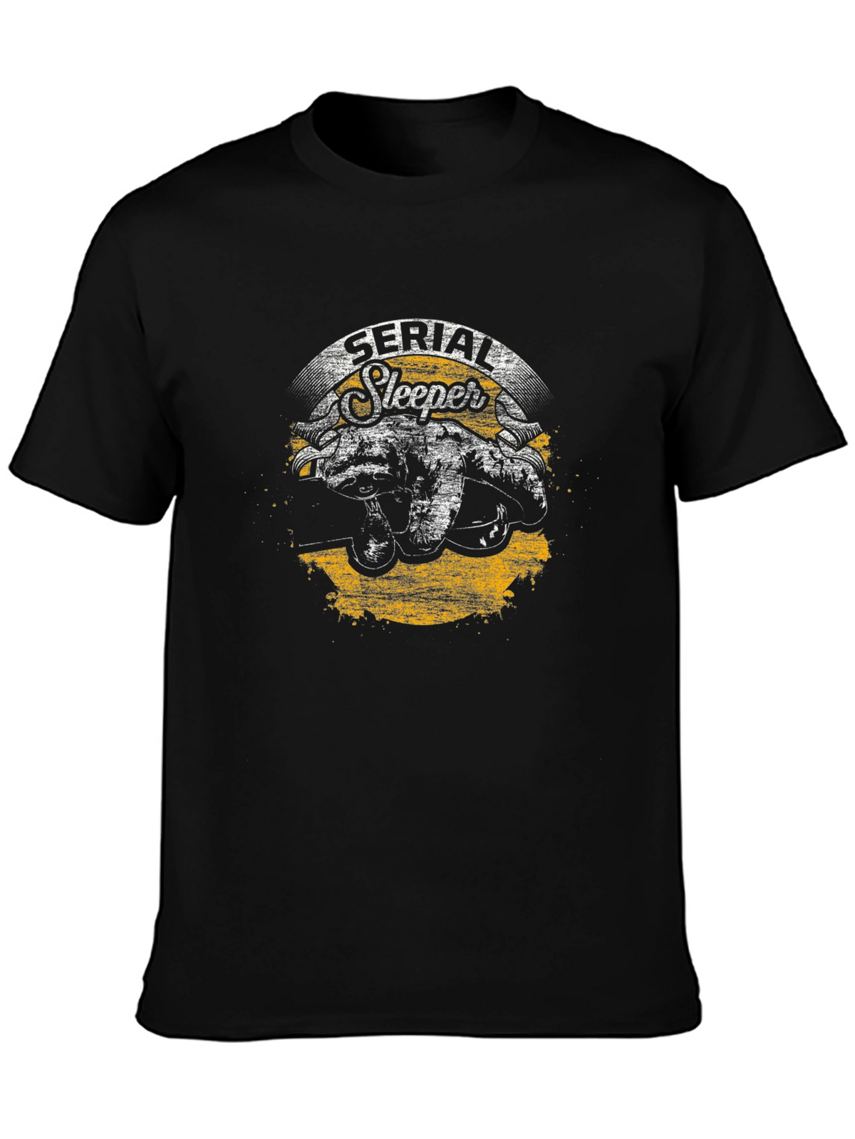 Serial Sleeper Graphic T-Shirt - Black Cotton Tee