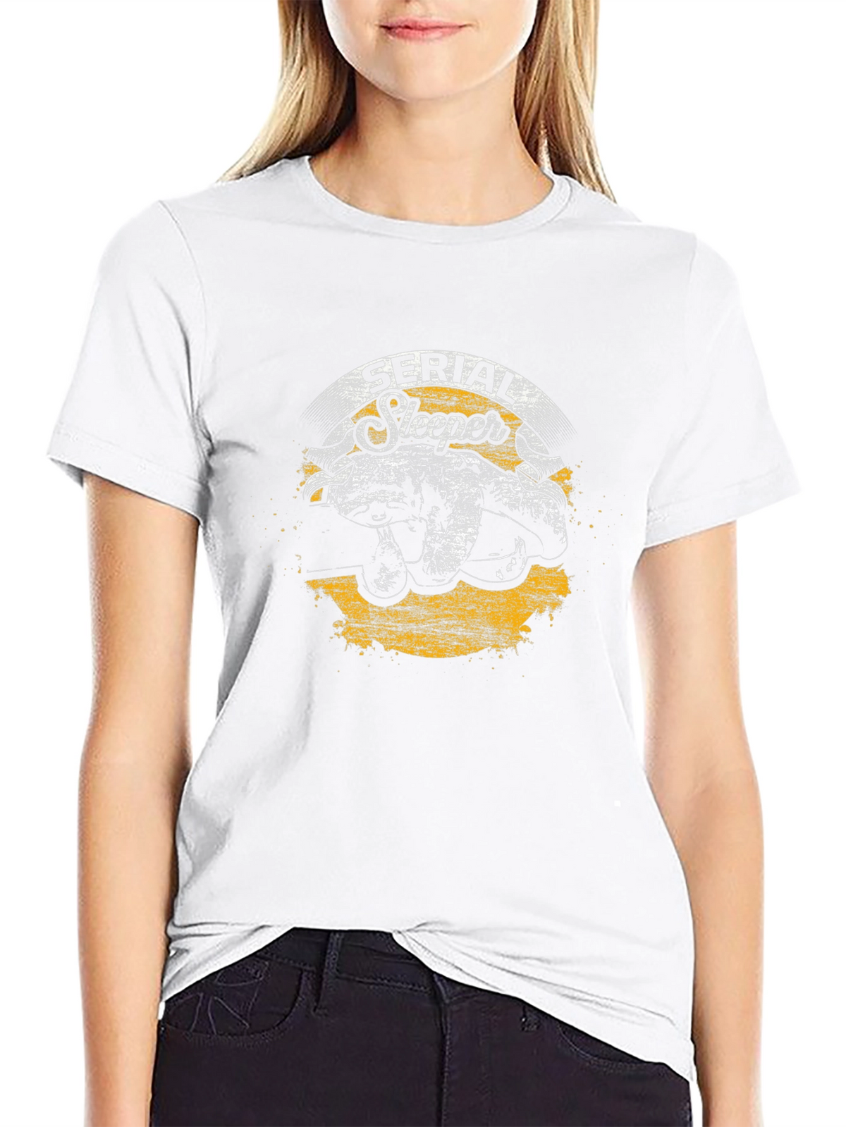 Serial Sleeper Graphic T-Shirt - Black Cotton Tee