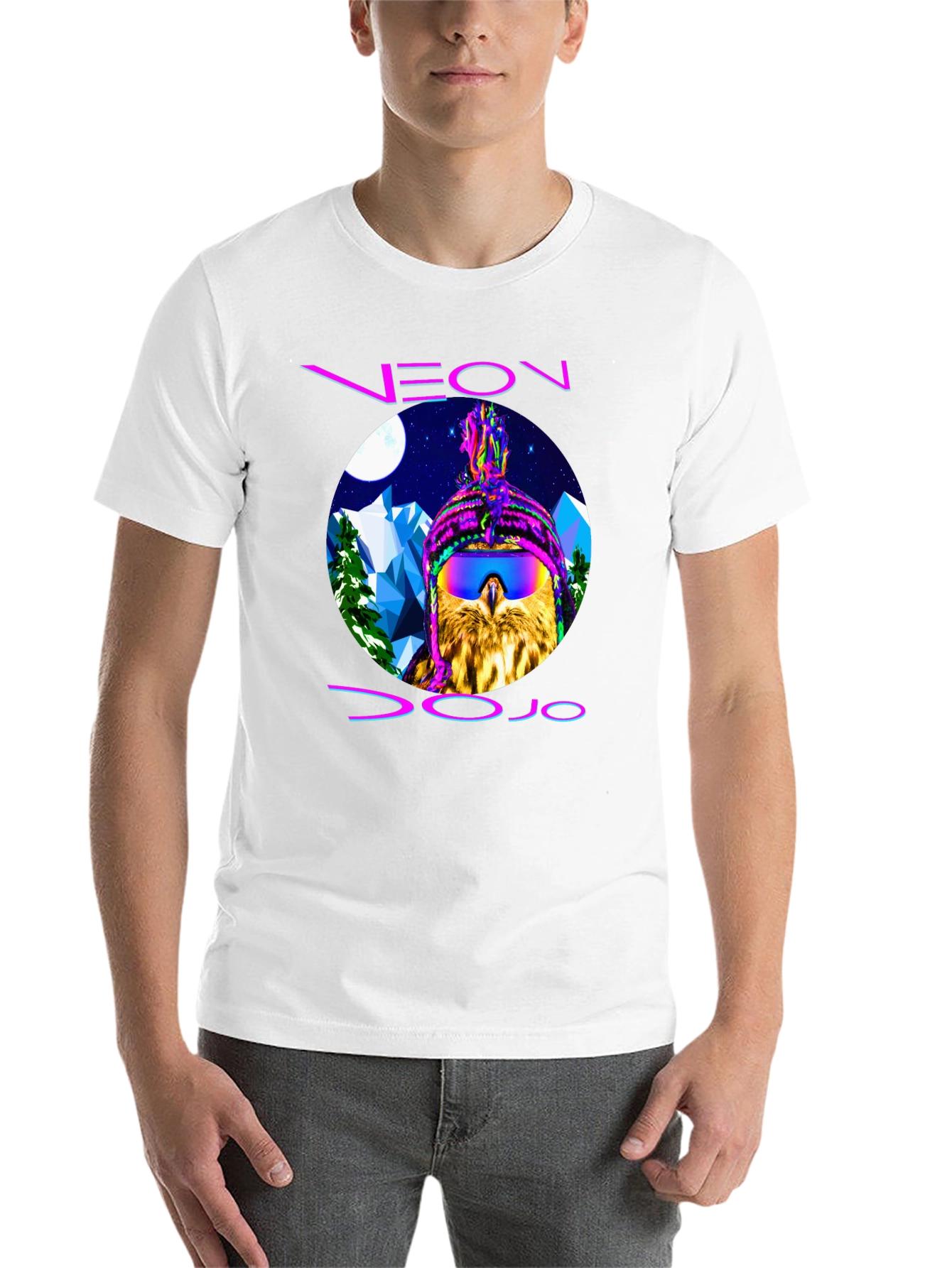 Neon Dojo Owl T-Shirt - Graphic Print Tee
