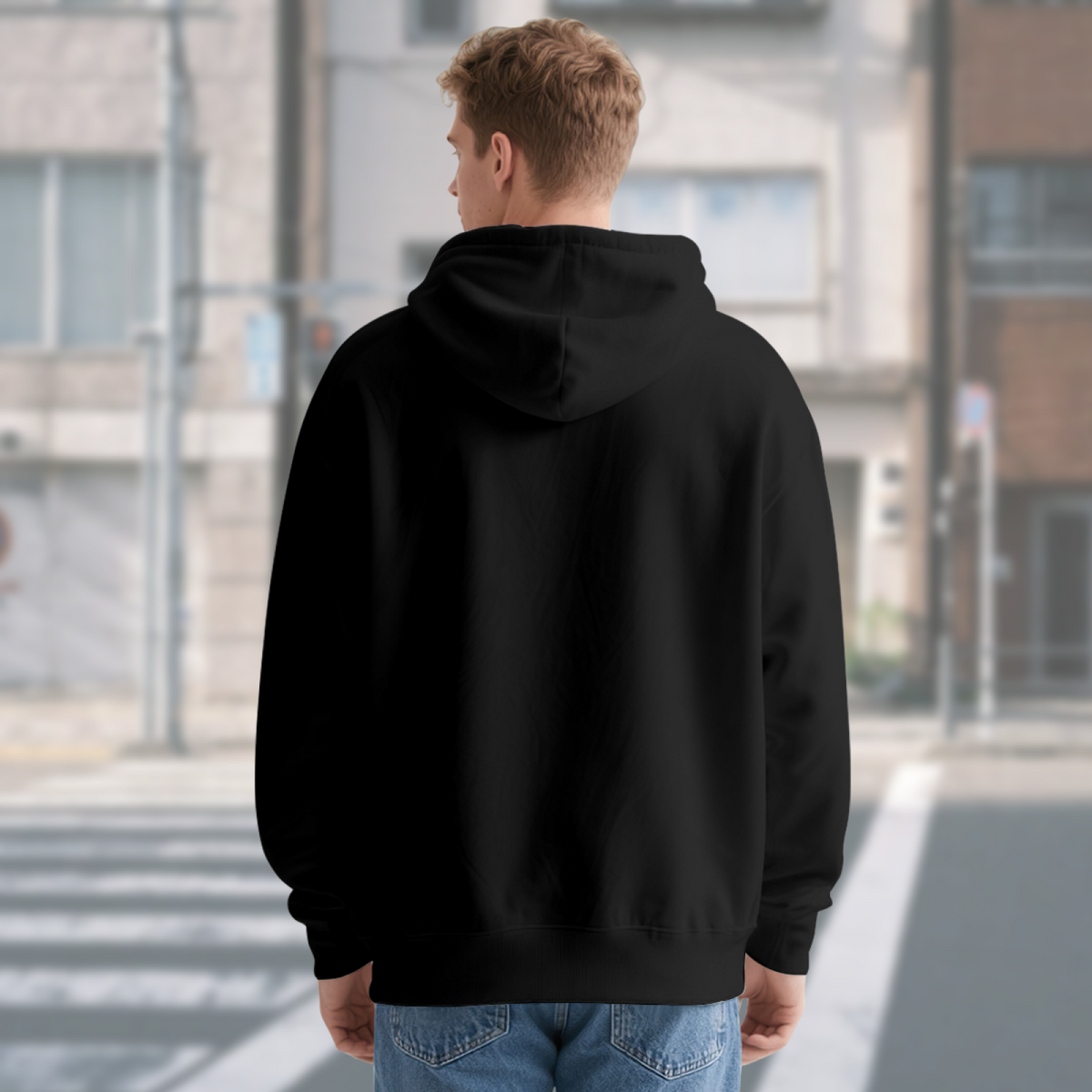 Space & Art & Crayon Graphic Hoodie - Cozy Pullover Sweatshirt with Unique Artwork, Trendy Streetwear