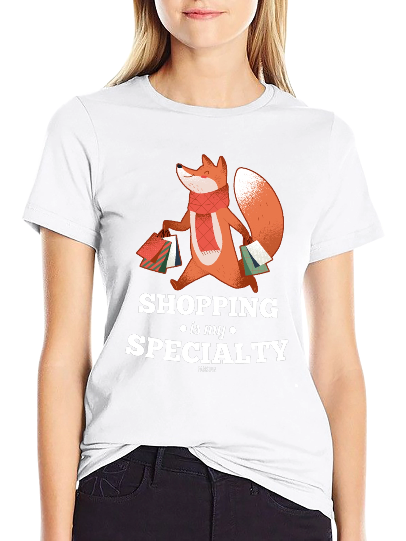 Shopping Fox T-Shirt - Specialty Design