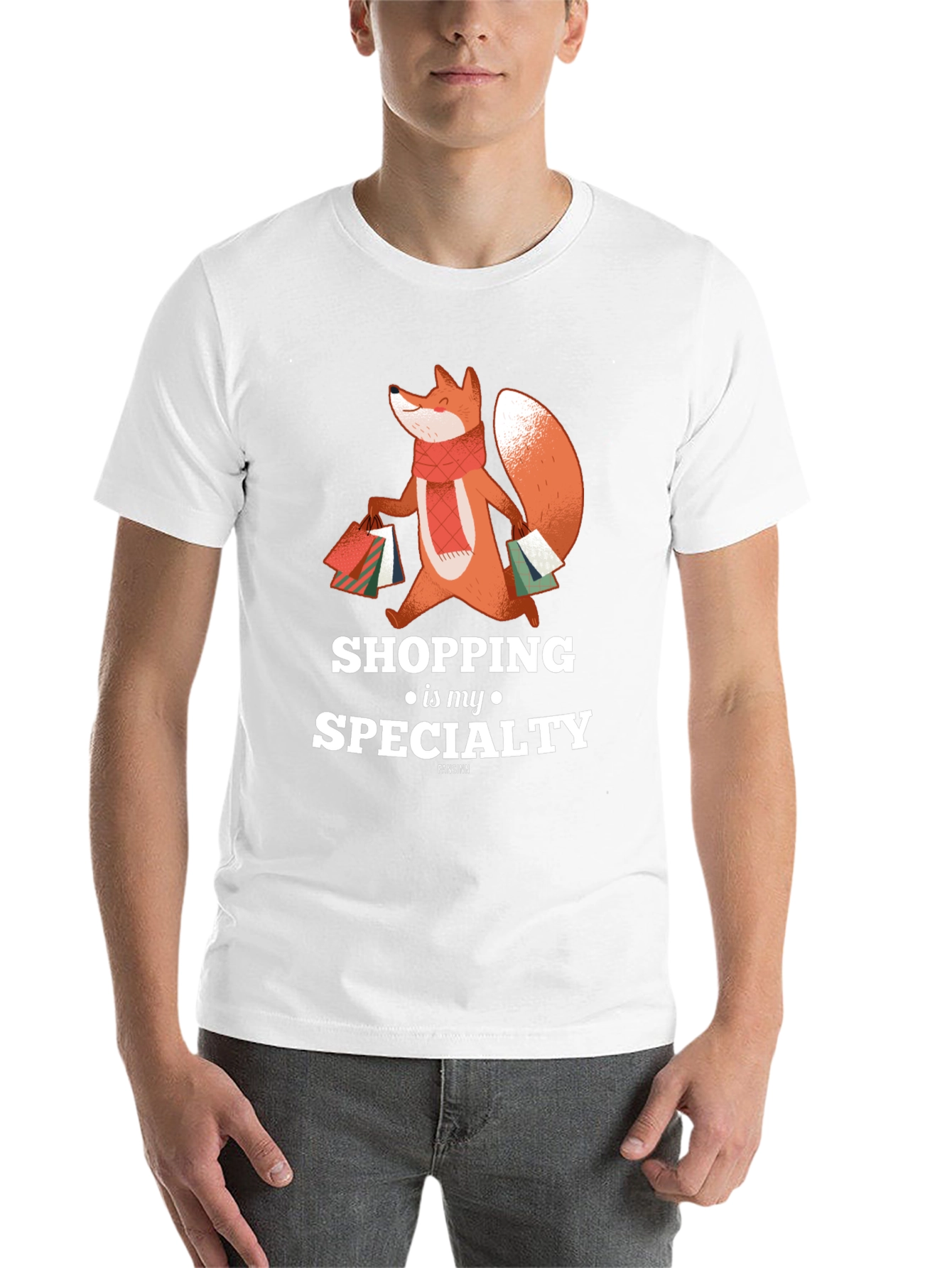 Shopping Fox T-Shirt - Specialty Design