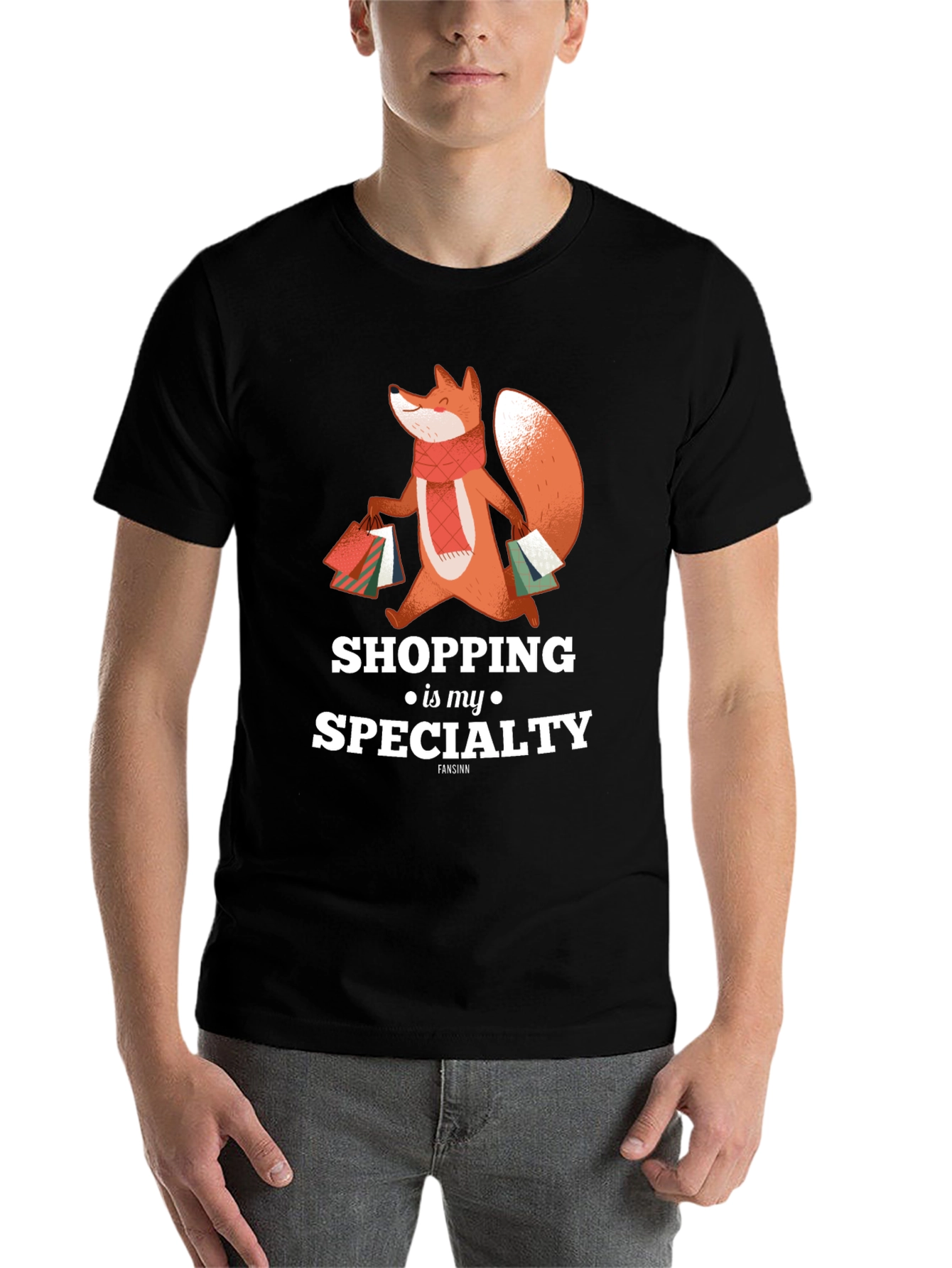 Shopping Fox T-Shirt - Specialty Design