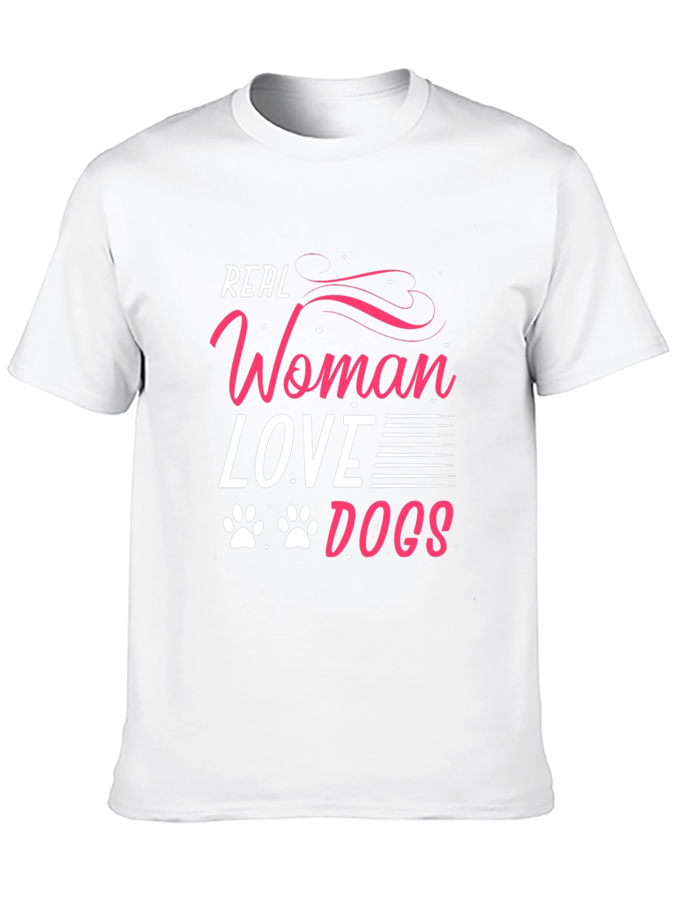 Real Women Love Dogs Graphic Tee - Black
