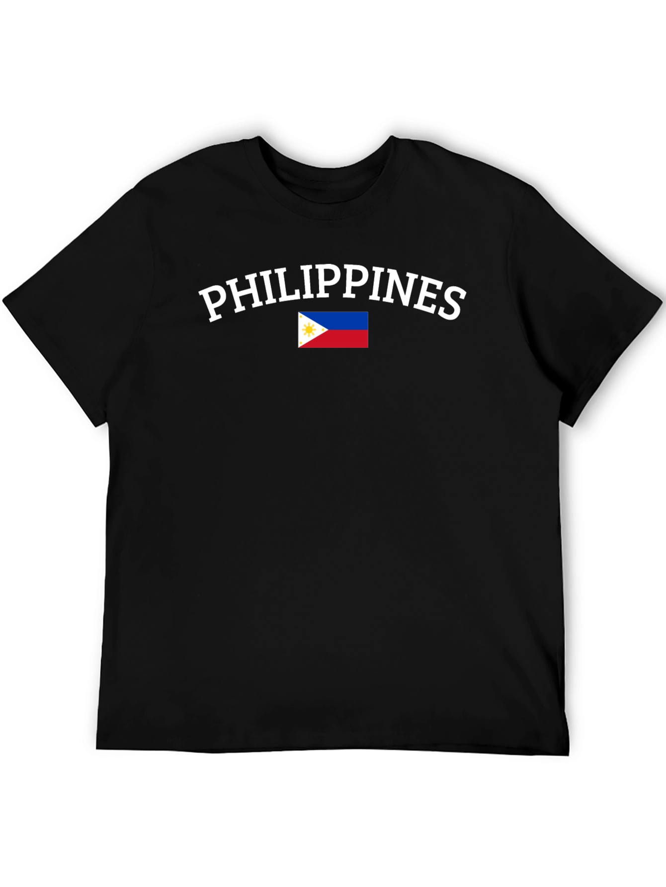 Philippines Flag T-Shirt - Black