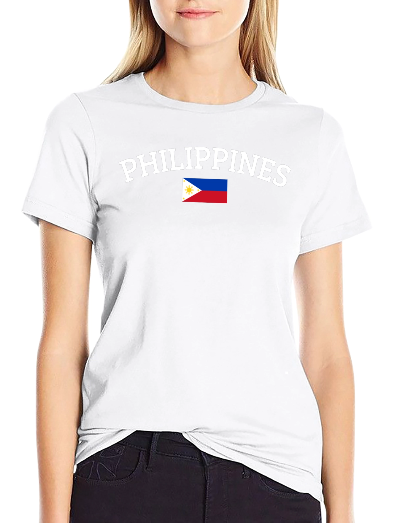 Philippines Flag T-Shirt - Black