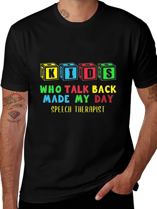 Kids Talk Back Speech Therapist T-Shirt