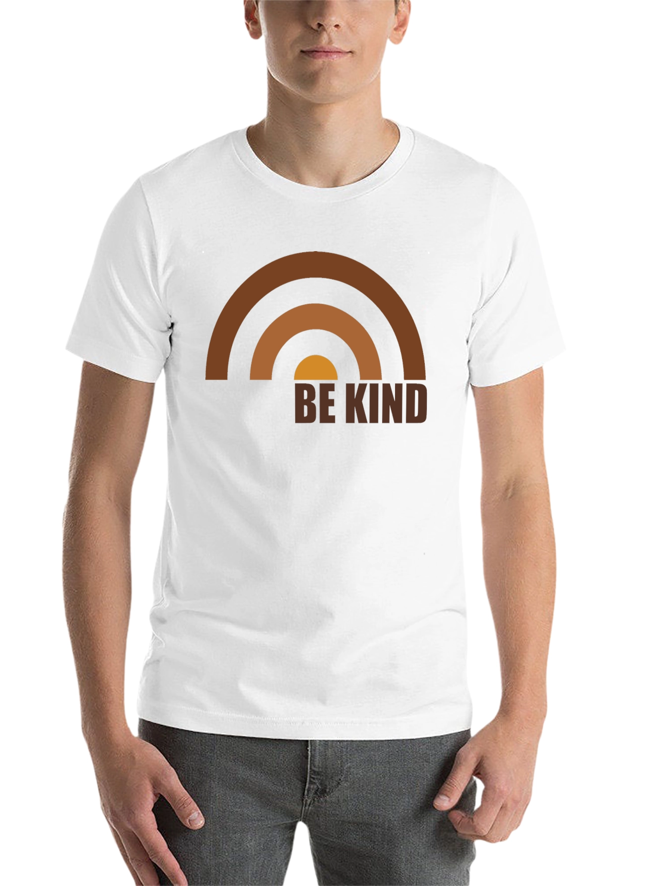 Be Kind Rainbow Graphic T-Shirt