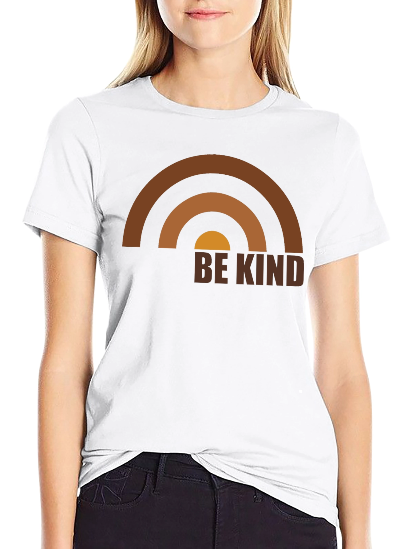 Be Kind Rainbow Graphic T-Shirt
