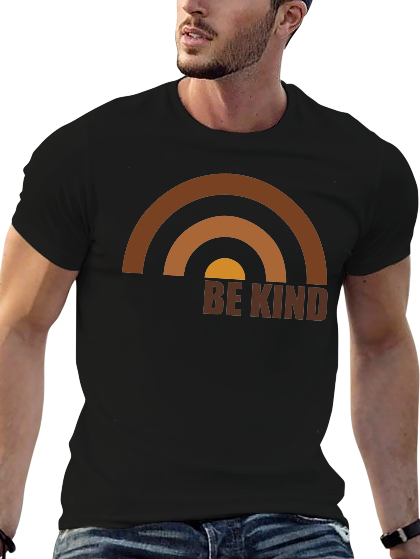 Be Kind Rainbow Graphic T-Shirt