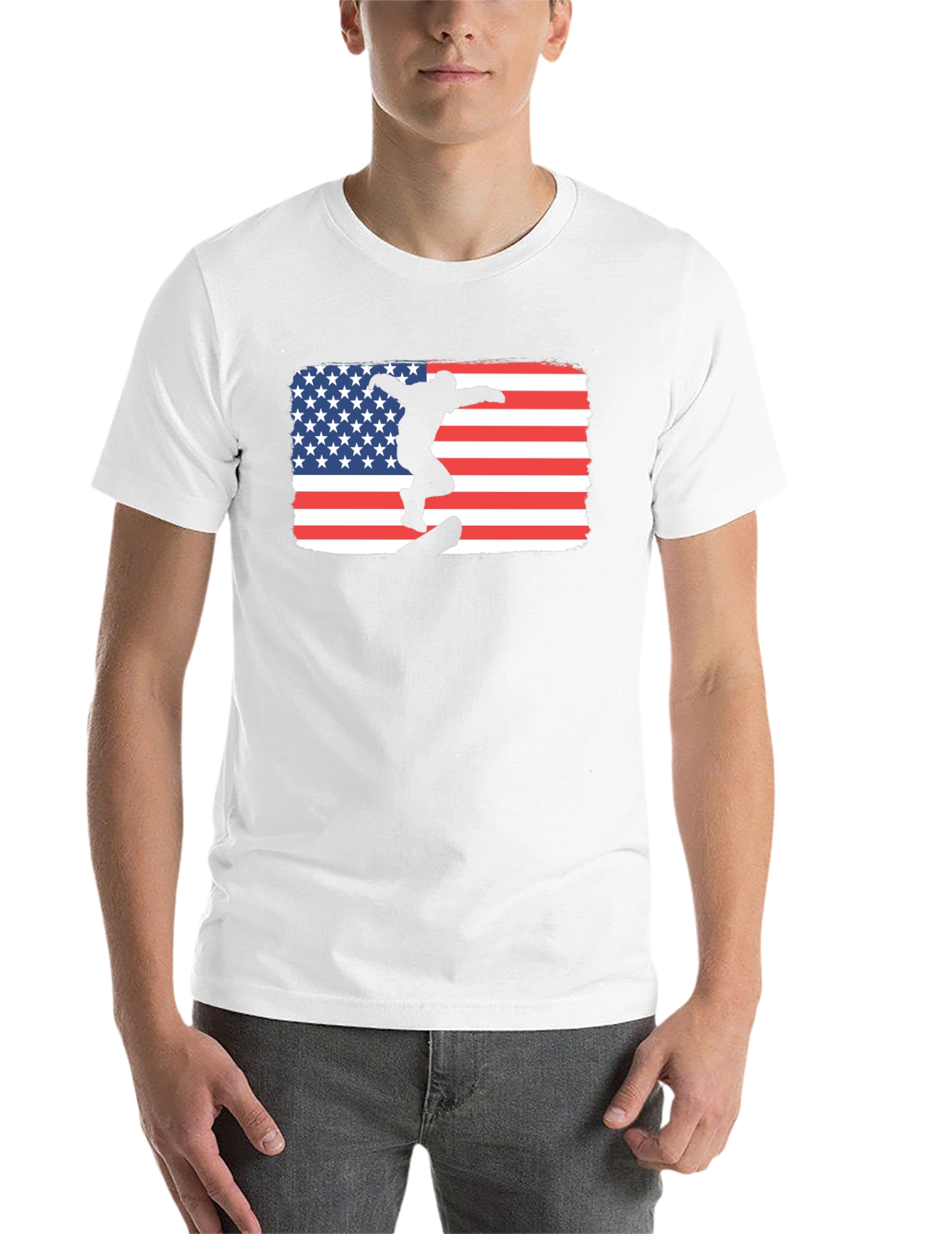 USA Skateboarder Graphic T-Shirt