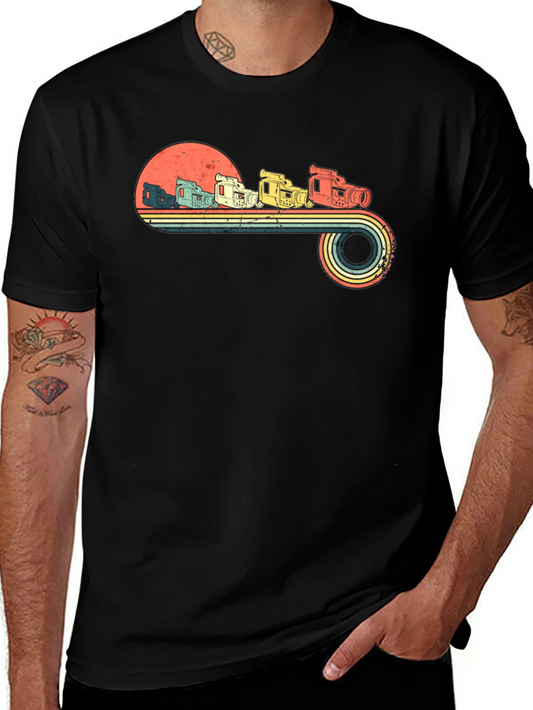 Retro Camera Graphic Tee - Vintage Film Lover Shirt