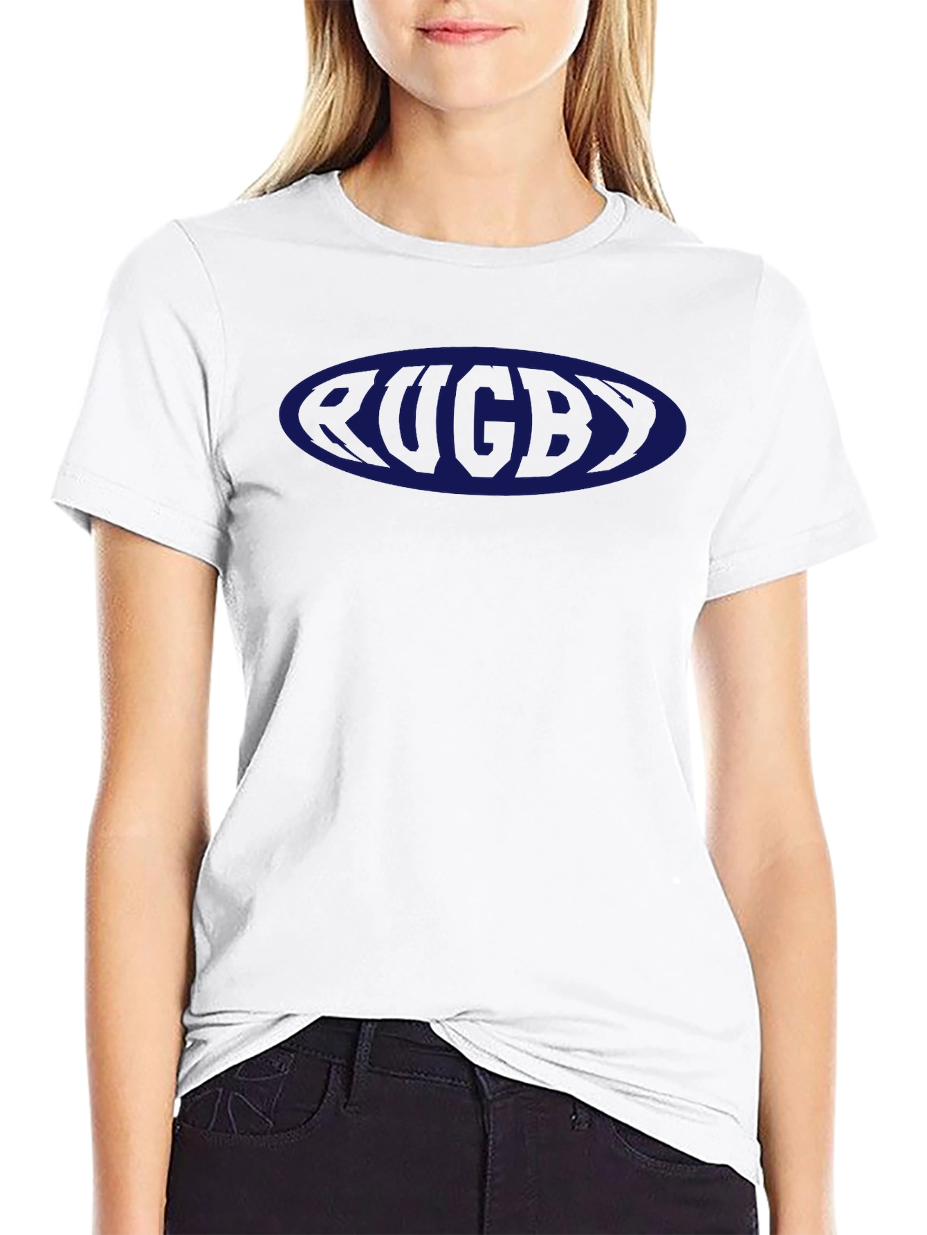 Rugby Oval Logo T-Shirt - Classic & Comfortable