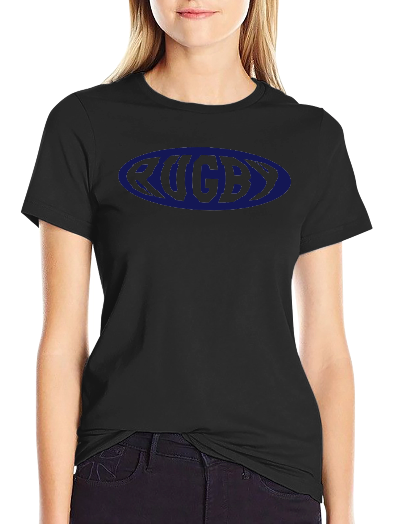 Rugby Oval Logo T-Shirt - Classic & Comfortable