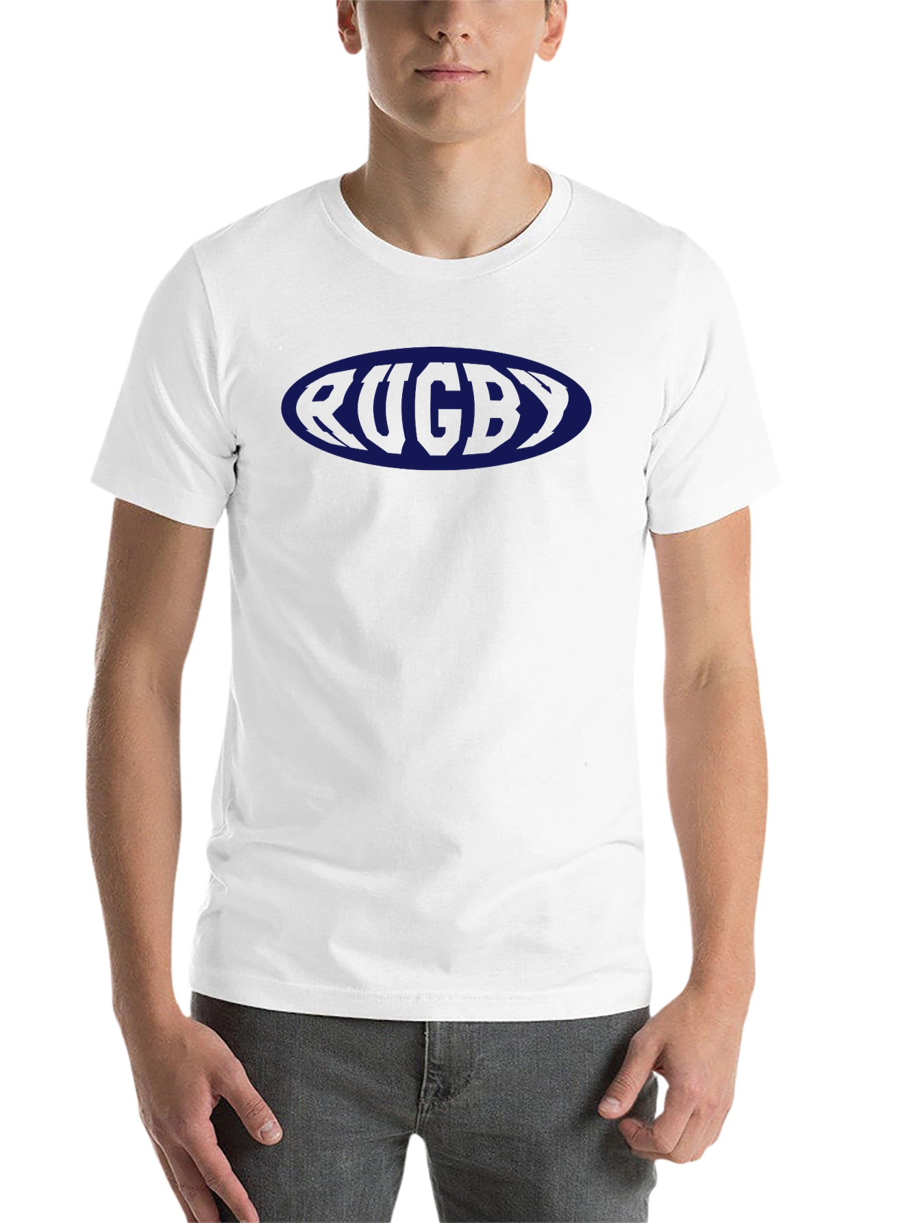 Rugby Oval Logo T-Shirt - Classic & Comfortable