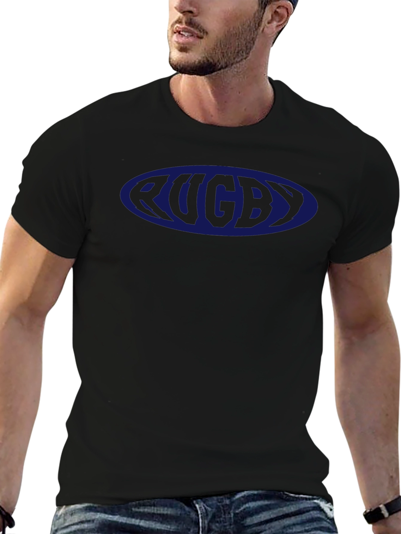 Rugby Oval Logo T-Shirt - Classic & Comfortable