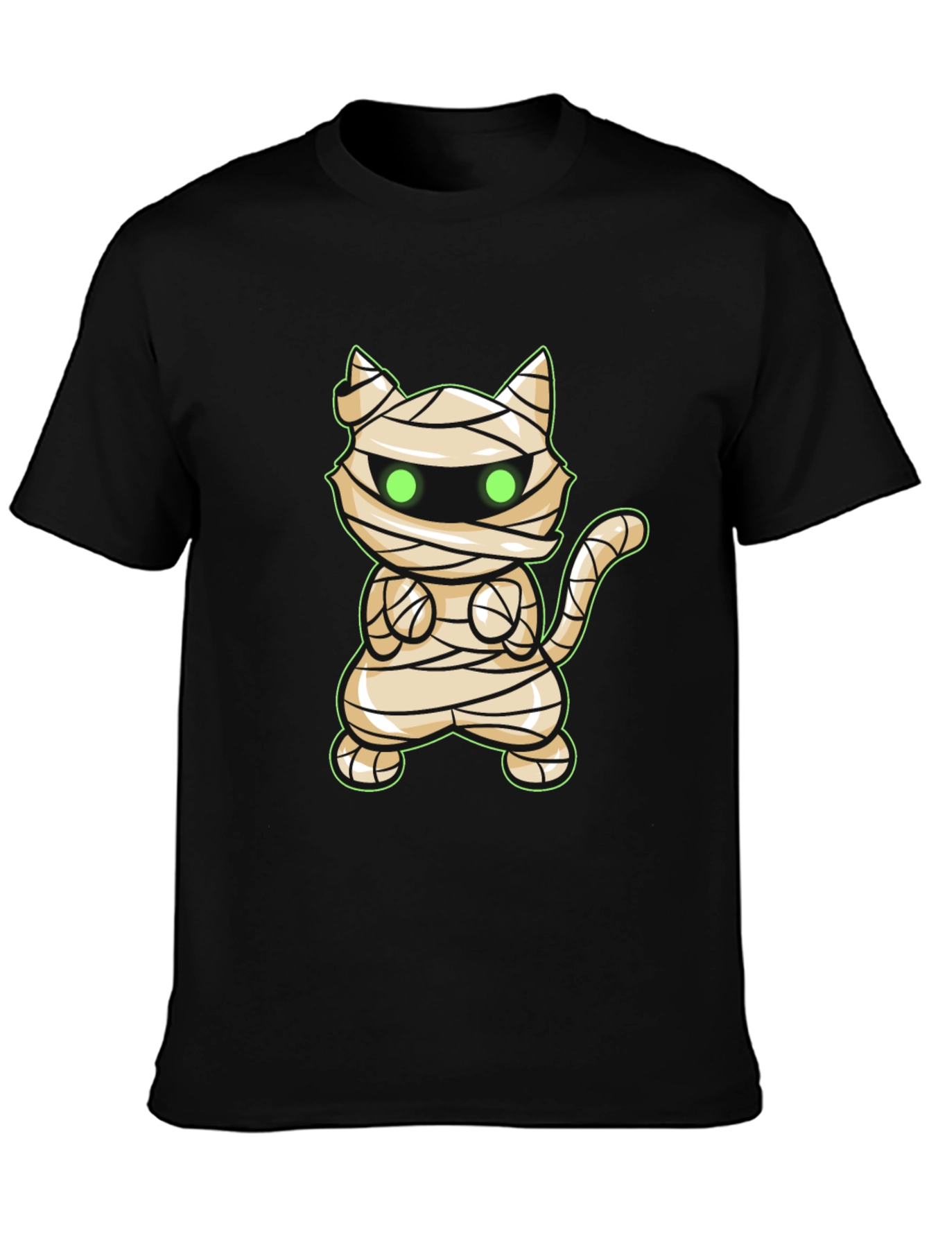 Mummy Cat Halloween T-Shirt - Cute Graphic Tee