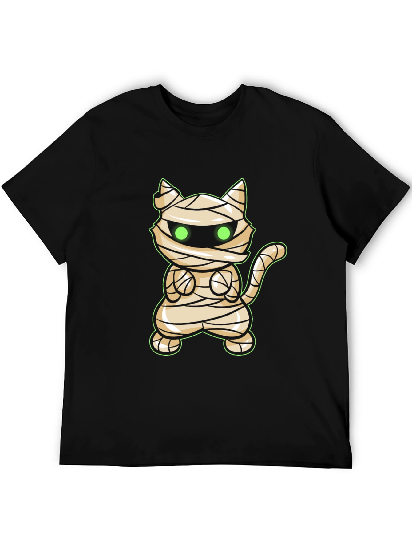 Mummy Cat Halloween T-Shirt - Cute Graphic Tee