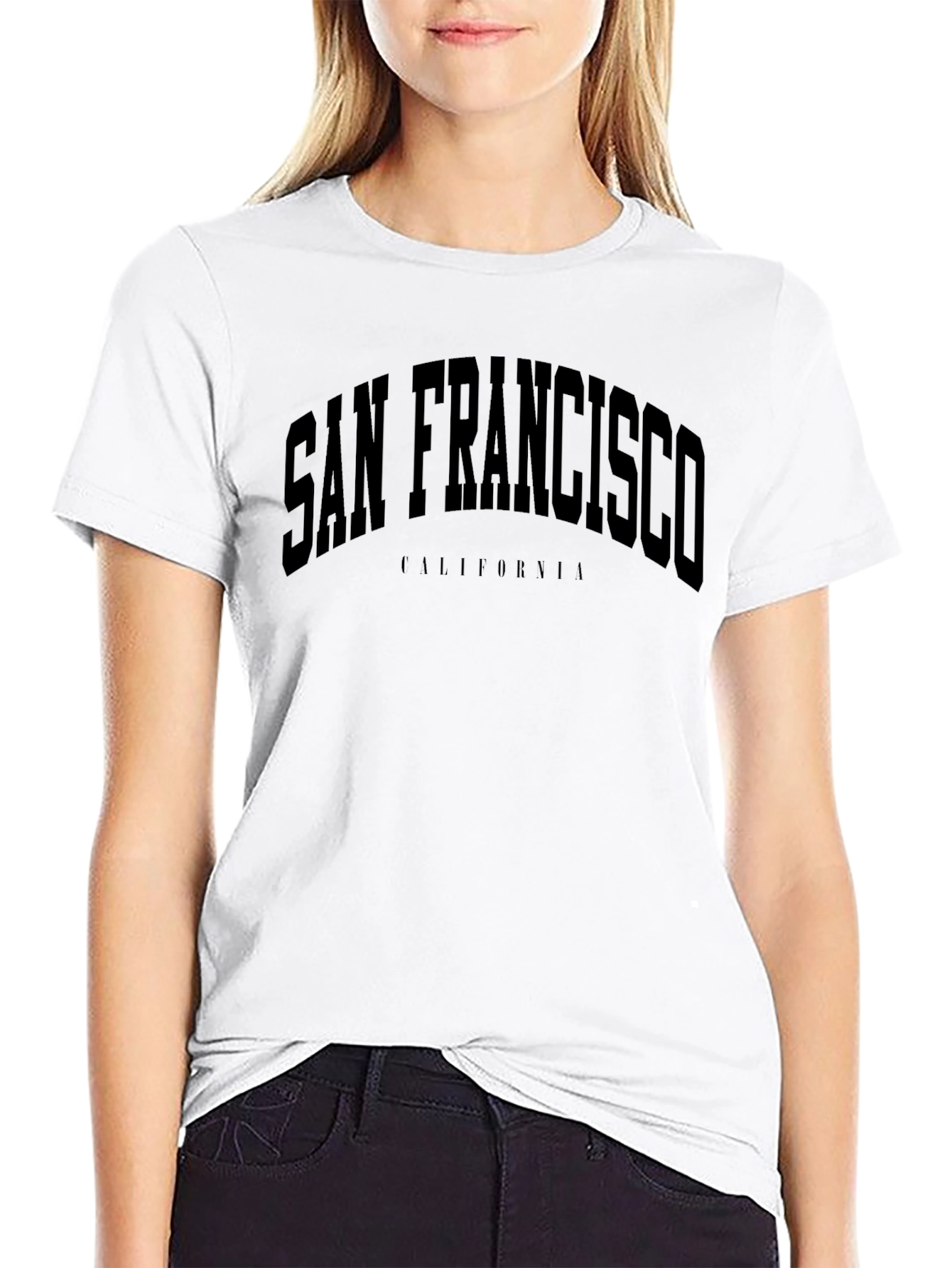 San Francisco California Crew Neck T-Shirt